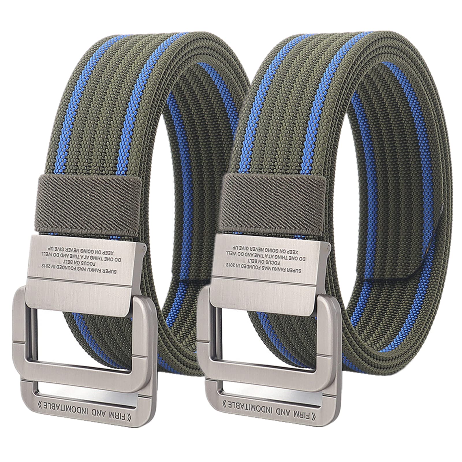 Belts for Men, Nylon Adjustable Military Tactical Belt with