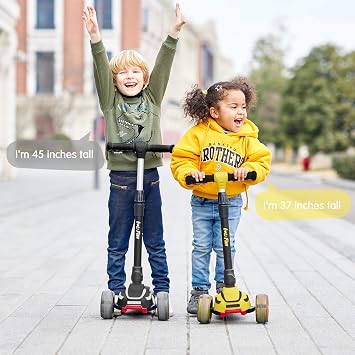 Scooter for Kids 3-5 & 5-7, 3 Wheel Toddler Scooter 3 4 Year Old Boy Girl