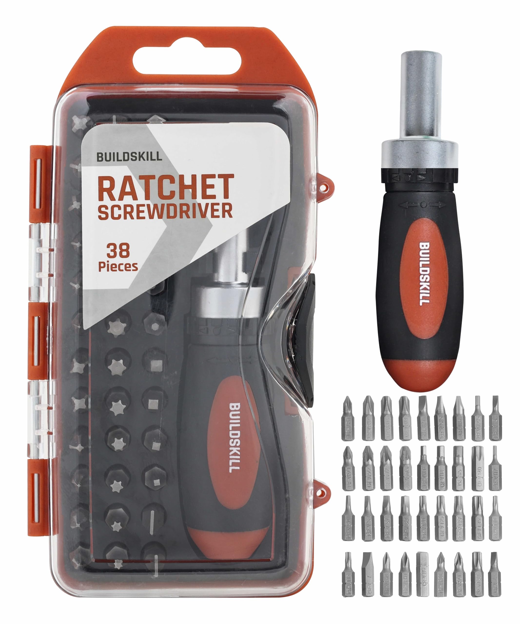 See full amazon price history chart for BUILDSKILL 38 Pieces Ratchet Screw Driver Kit | CR-V Bits | Anti-skid TPR Grip Handle | Rust Resistant | Bit Holding Magnet | Case | Appliances, Laptops, Electronics Repairing Screwdriver Set BUILDSKILL 38 Pieces Ratchet Screw Driver Kit | CR-V Bits | Anti-skid TPR Grip Handle | Rust Resistant | Bit Holding Magnet | Case | Appliances, Laptops, Electronics Repairing Screwdriver Set (B0D9K4CM3M) Amazon Price History, Amazon Price Tracker