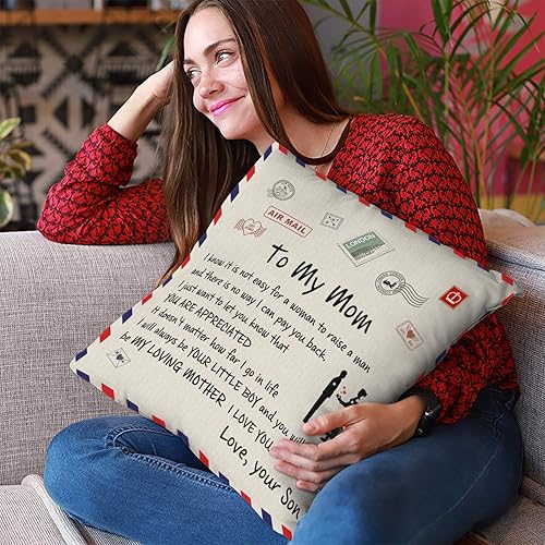 Miniatura 2 de Kenon Fundas de almohada personalizadas para mamá, funda de almohada cuadrada decorativa personalizada para mamá de hijo, día de la madre, regalos