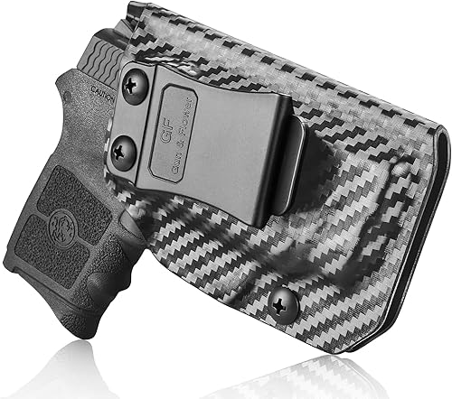Miniatura 7 de Funda Bodyguard 380, funda IWB Kydex compatible con M&P Bodyguard 380 Auto & Integrated Laser Pistol, funda de transporte oculta interior, Adj.