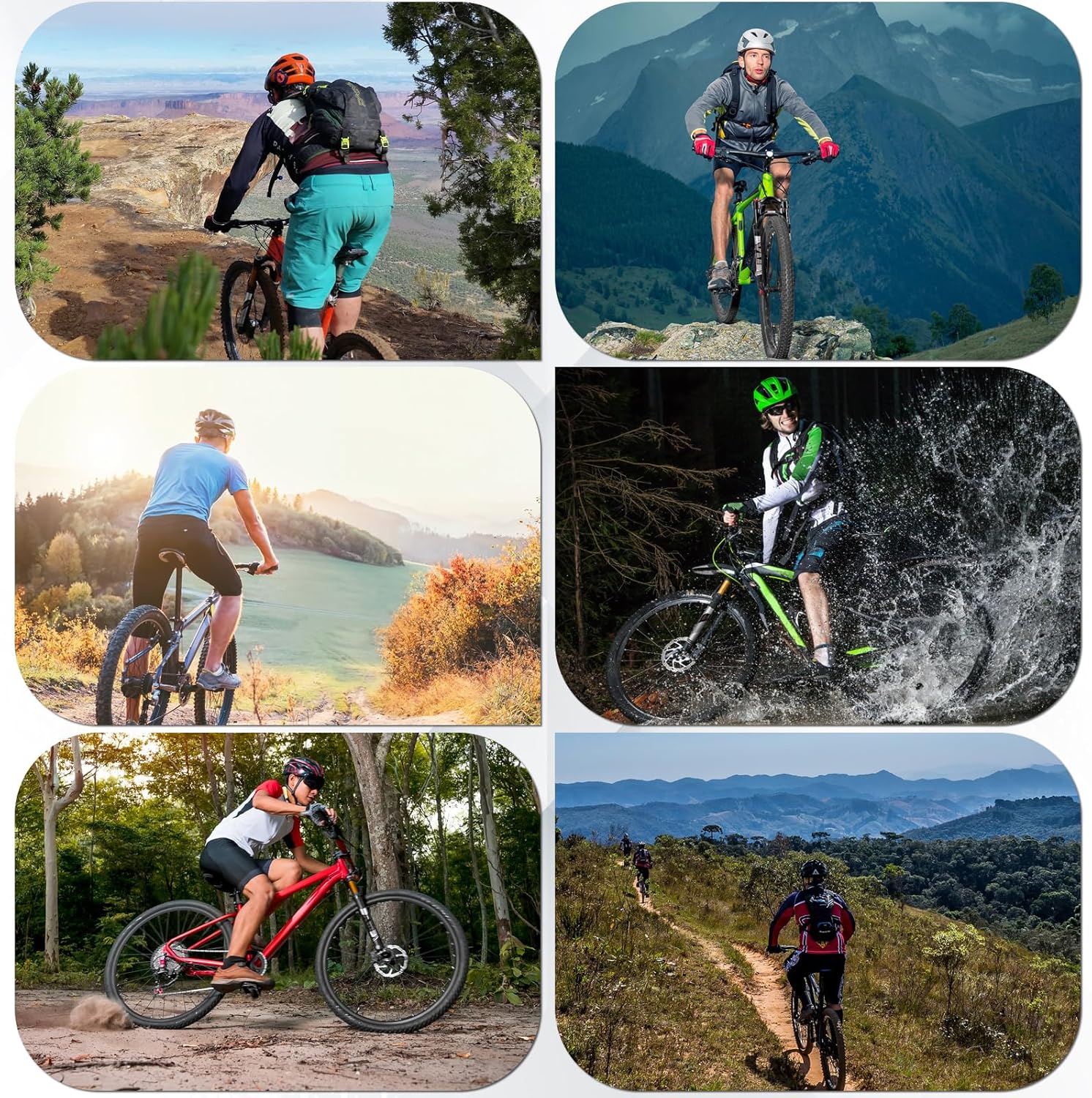 BUCKLOS 26/27.5/29 Travel 120mm MTB Air Suspension Fork, Rebound Adjust 1 1/8 Straight/Tapered Tube QR 9mm Manual/Remote Lockout XC AM Ultralight Mountain Bike Front Forks