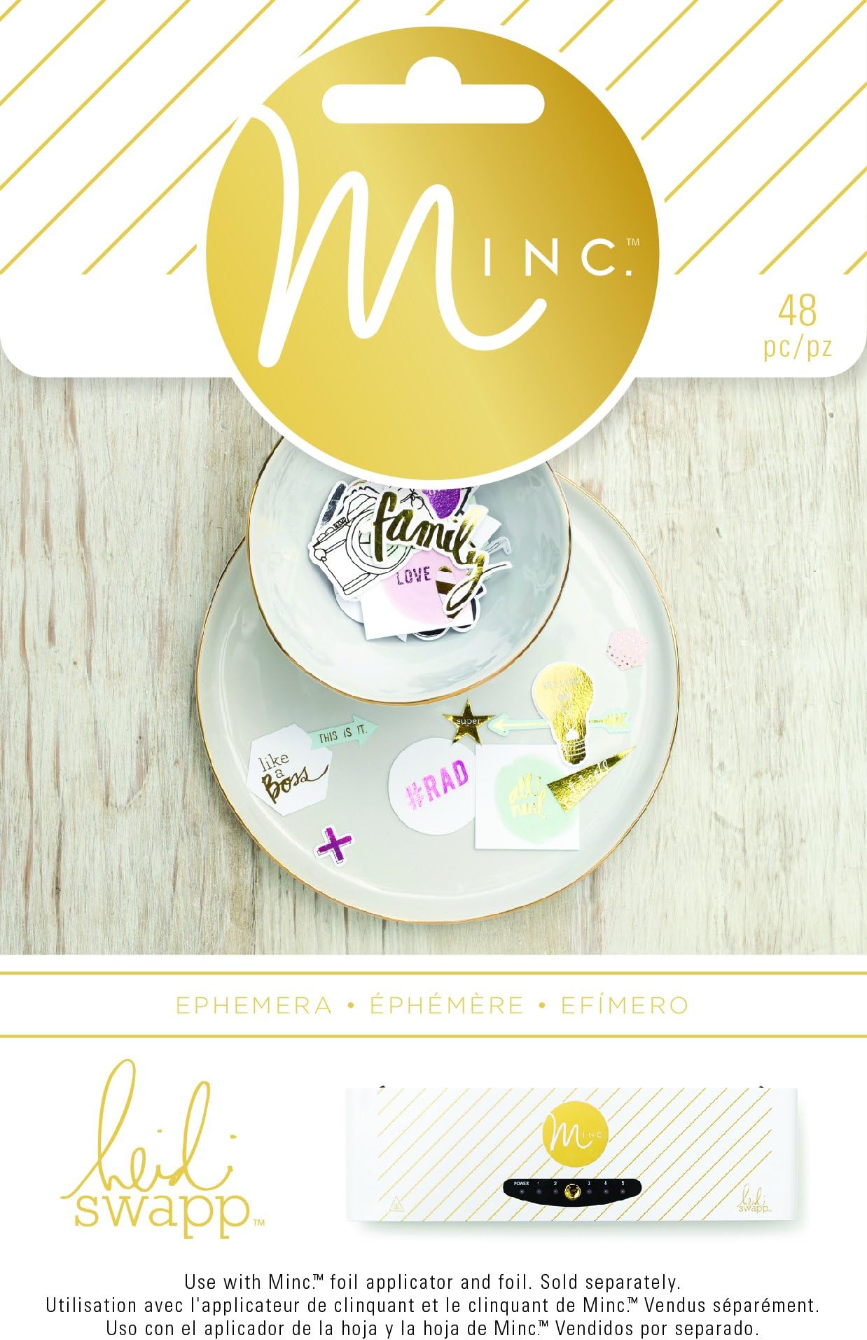 48 Piece Heidi Swapp Minc Ephemera