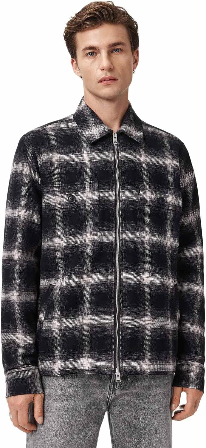 AllSaints mens Bayo Sherpa Jacket - Image 7