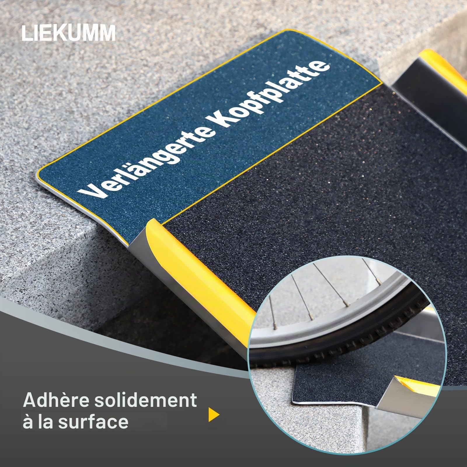 LIEKUMM Lot de 2 rampes d'accès - Charge maximale : 600 kg - 120 x 28 cm - En aluminium - Pour remorque, moto, quad, voiture, vélo