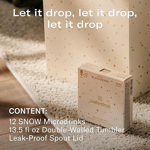 Miniatura 2 de Waterdrop - Juego de regalo de Navidad 2023 mediano  Edición exclusiva con 1 vaso de doble pared y 12 microbebidas y accesorios de edición limitada