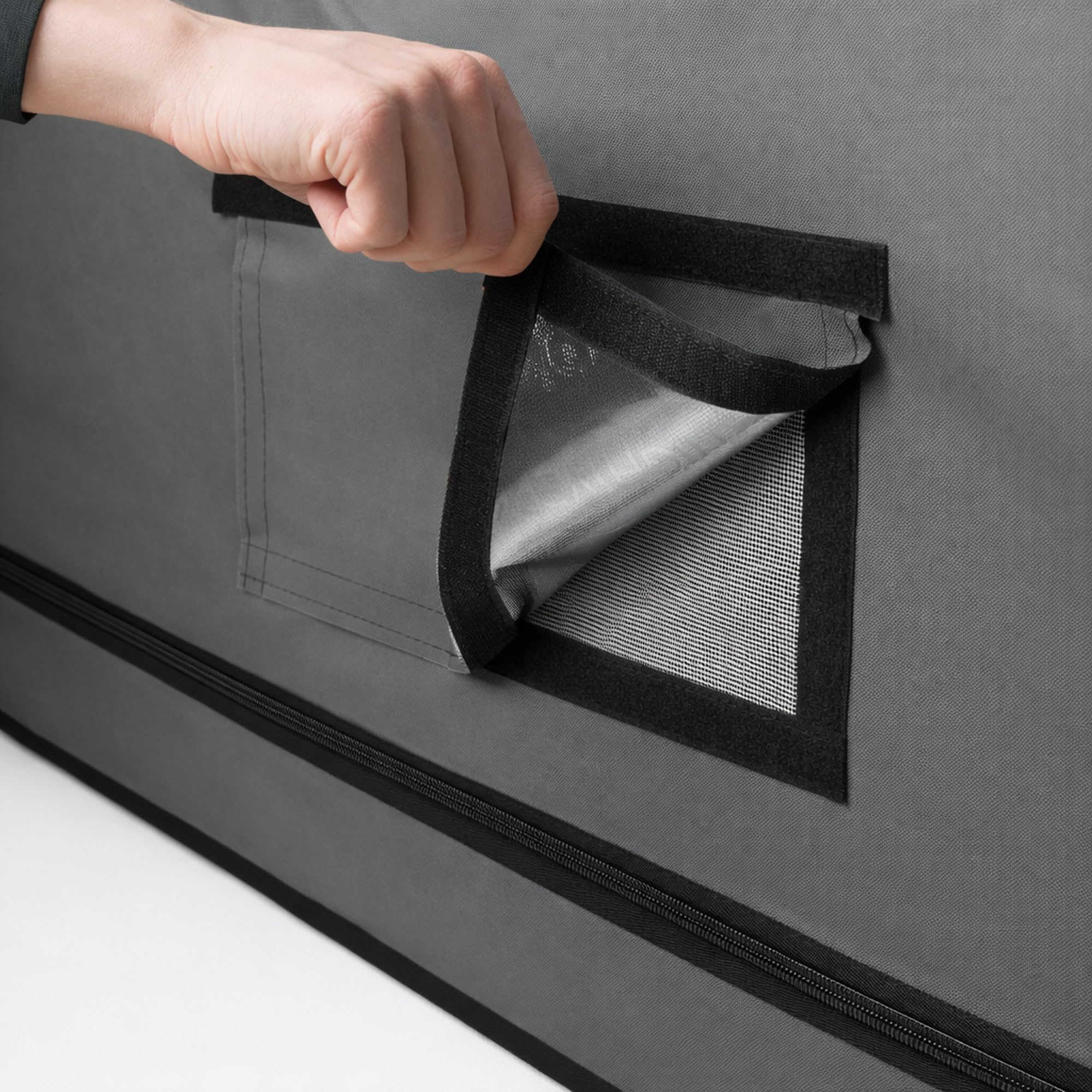 Tienda de cultivo 200 x 200 x 200 cm | cultivo casero «MyHomeGrow», gris