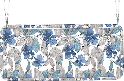 Miniatura 1 de Funda de cojín para patio al aire libre, 42 pulgadas de ancho x 18 pulgadas de profundidad x 3 pulgadas de alto, con cremallera para muebles de