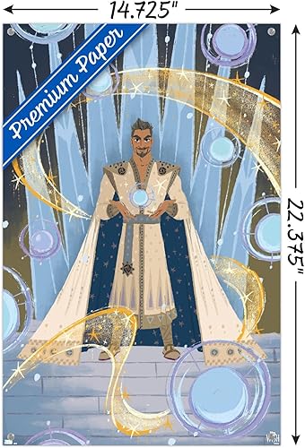 Miniatura 3 de Trends International Disney Wish - Póster de collage de 4 (King Magnifico), póster de pared, 14.72 x 22.37 pulgadas, paquete de póster premium y