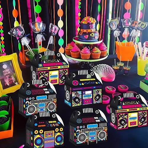 Miniatura 7 de Caja de regalo de fiesta de los años 90 con temática retro de los años 90 para fiestas de cumpleaños y baby shower