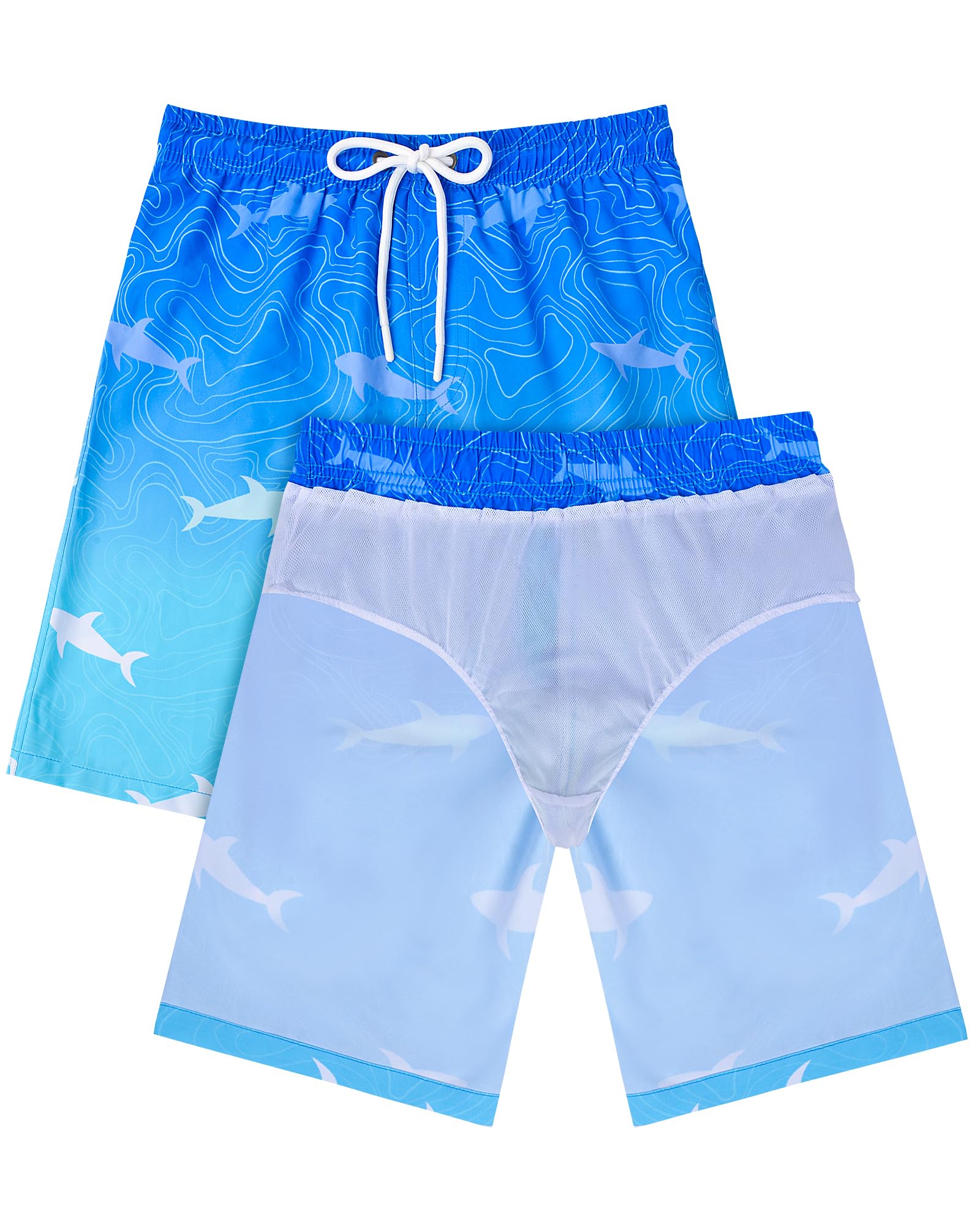 Conjunto de traje de baño de dos piezas para niños con camiseta de protección y traje de baño de manga corta para niños