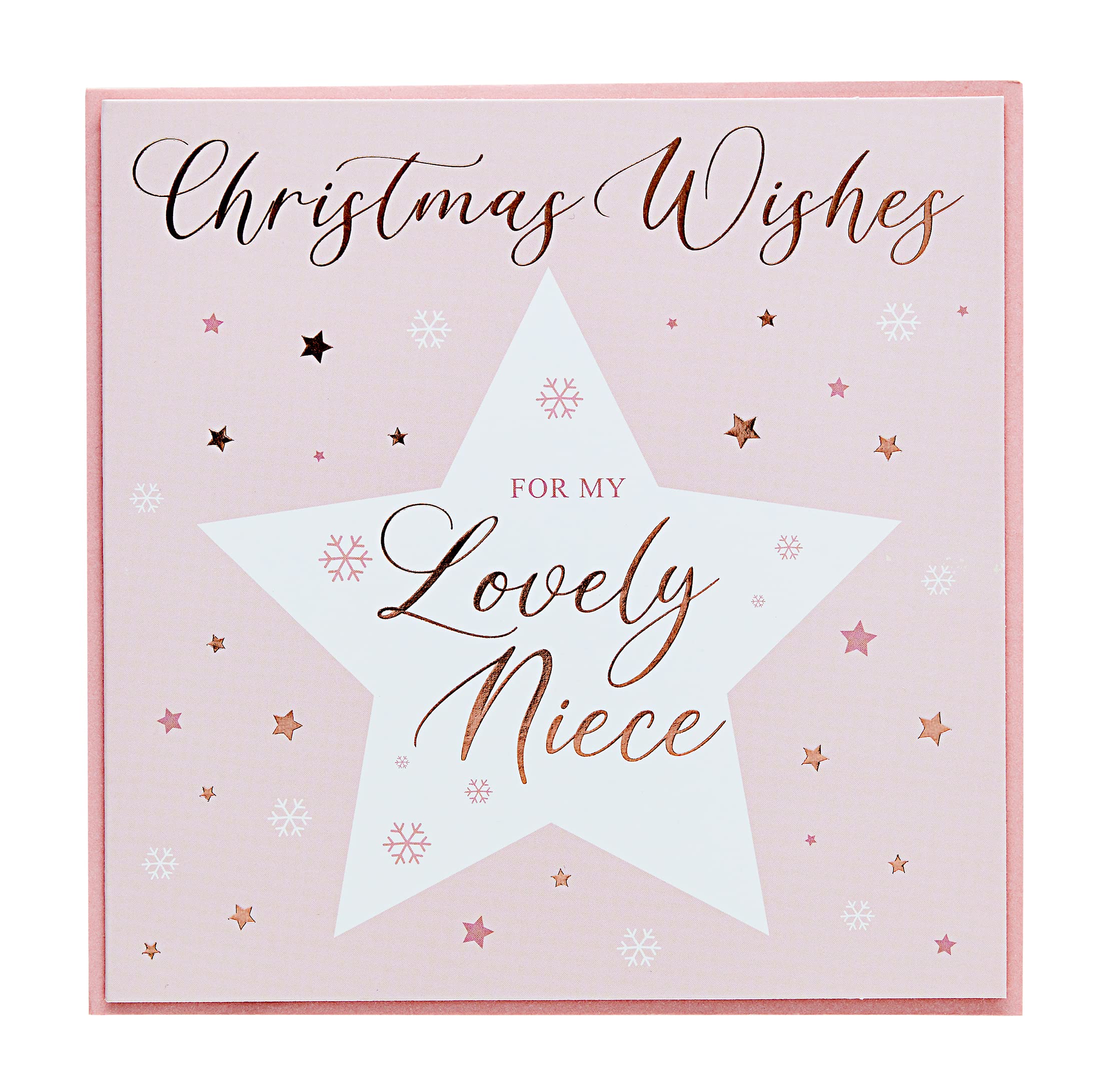 ELEGANCE 'LOVELY NIECE' SINGLE CHRISTMAS CARD