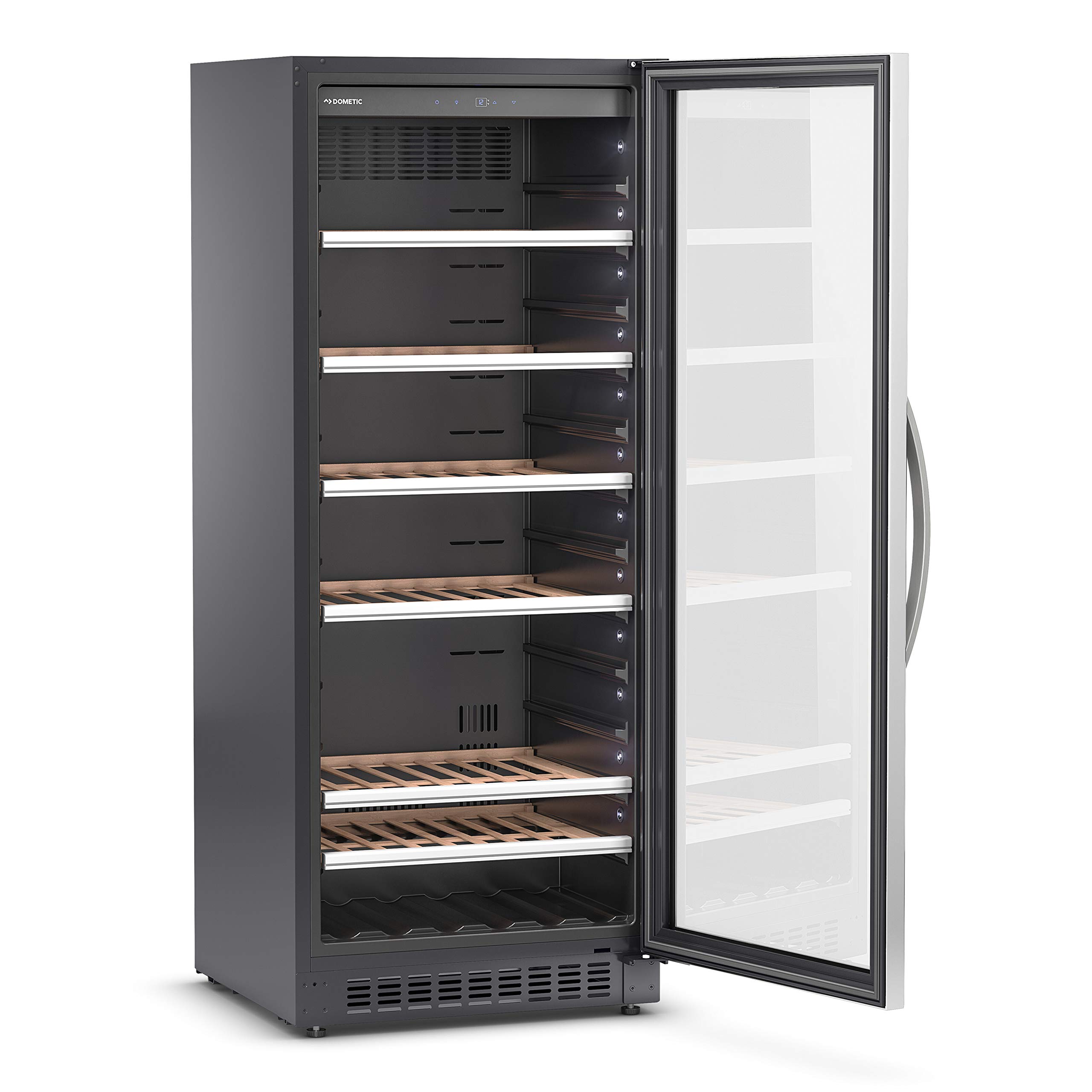 C101G Kompressor-Weinkühlschrank mit Glastür für 101 Flaschen ideal für die Wein-Präsentation in Restaurants, Bistros oder Hotels