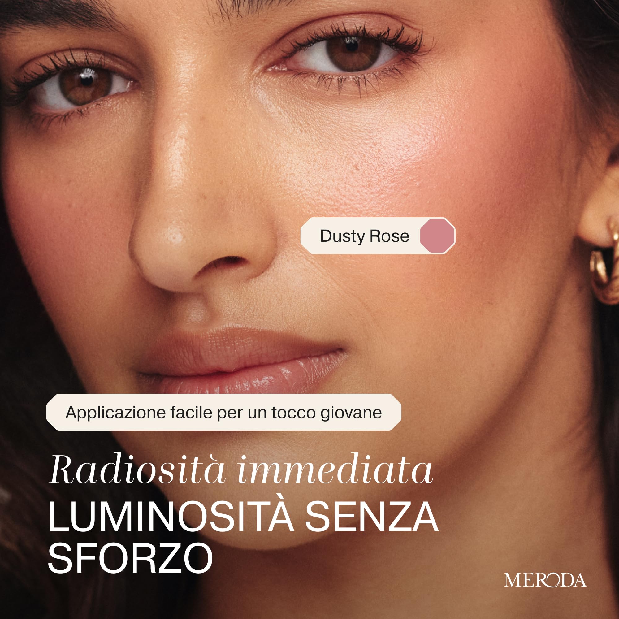 MERODA® Blush Liquido Vibrant Cheeks [FINISH DELICATO & LUMINOSO] - Fard Liquido Altamente Pigmentato - Tinta Lunga Durata per Guance - Blush Fluido per il Viso - Colore Naturale & Luminoso