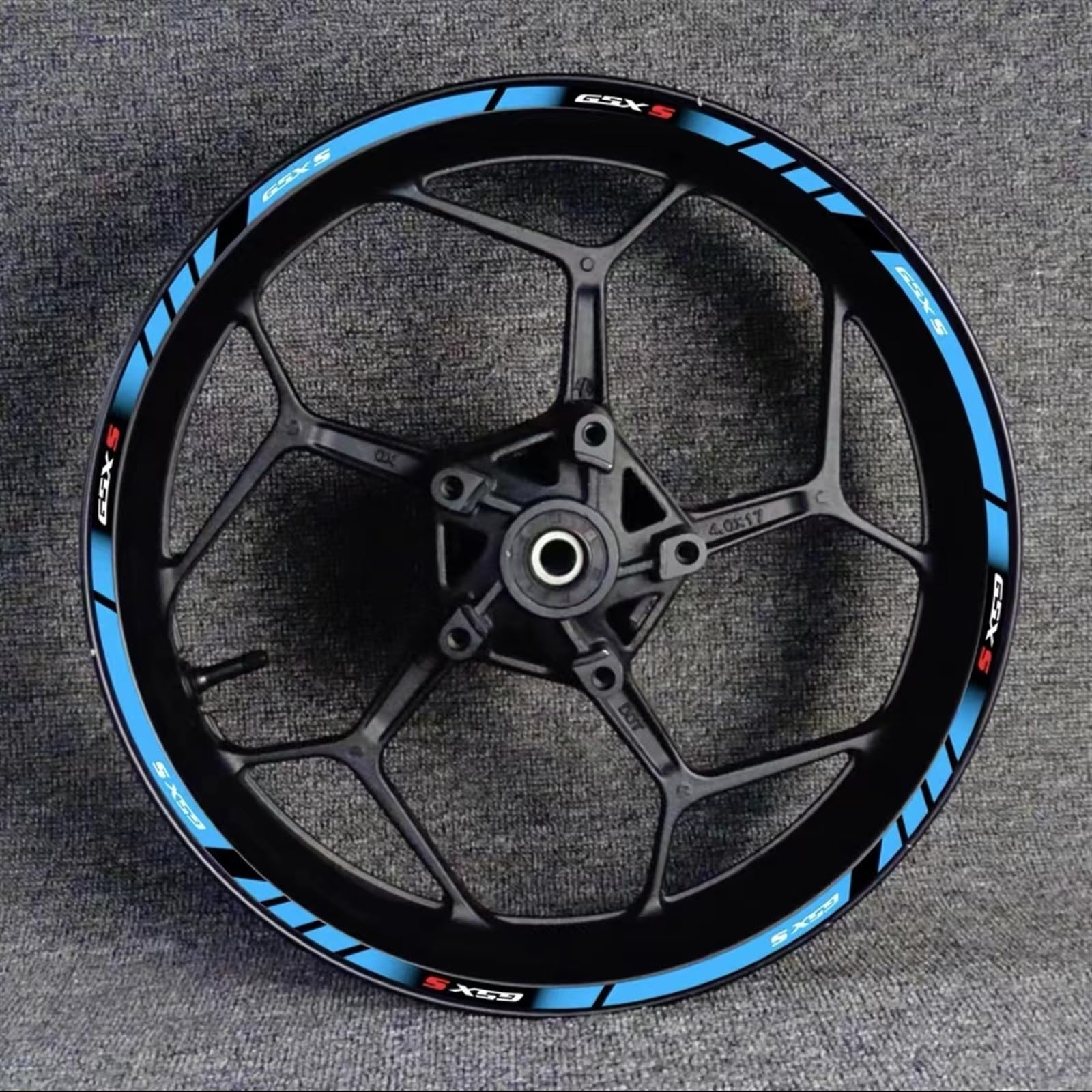 Motorcycle Wheel Rim Hub Decal Decoration Set for Suzuki GSX-S750 GSX750S GSXS750 Gsxs 750 S750 Decorative(Color8)