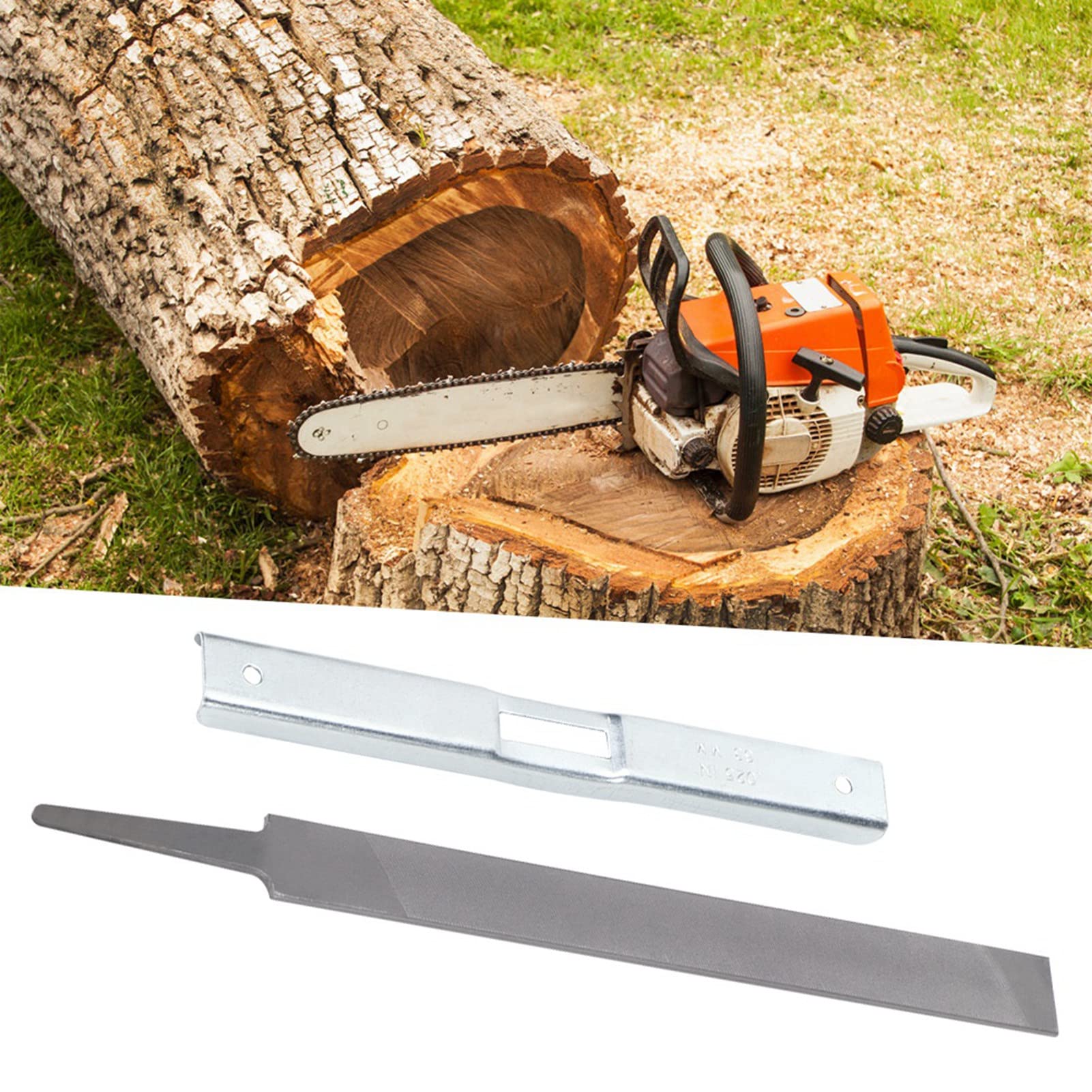 Tiefenmesser-Feilenführung Für Kettensägen – Mit Stabnut, Für 1/4″ Und 3/8″ P, Silber, Aus Karbonstahl