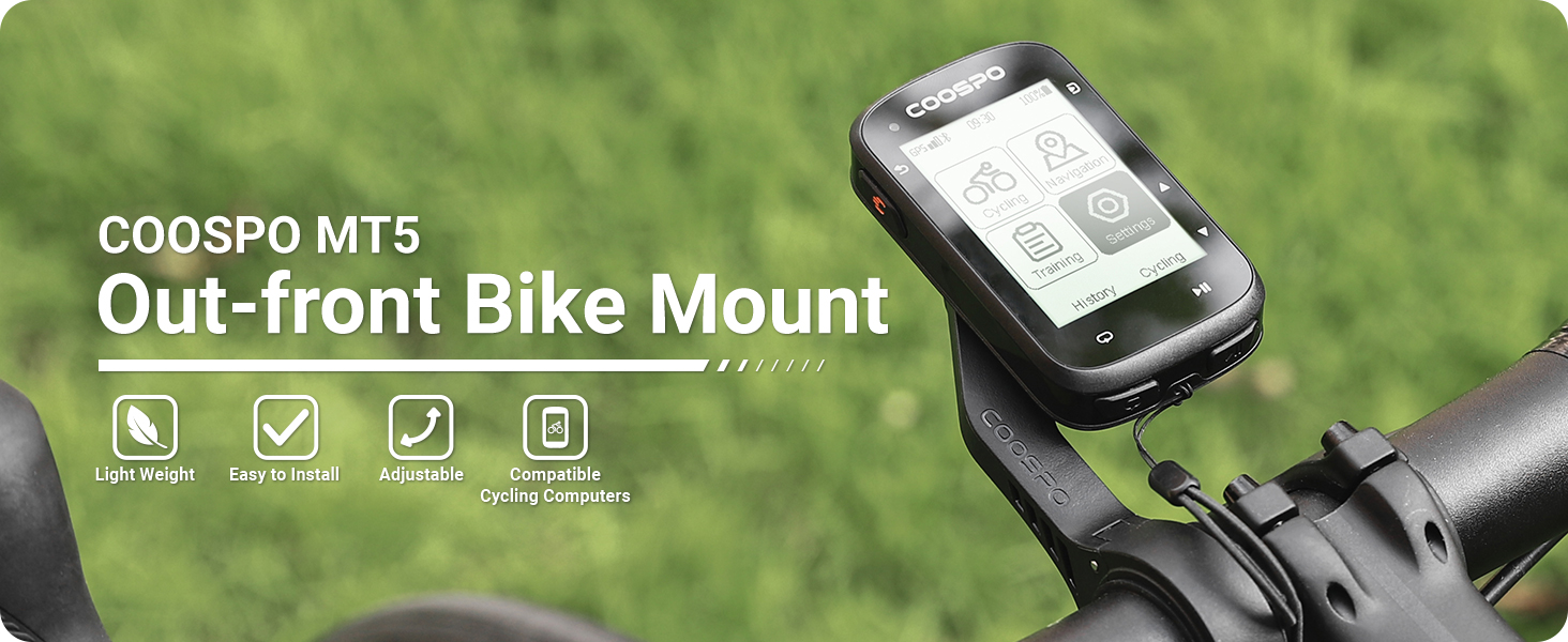 Amazon.com: CooSpo Bike Computer Out Front Mount MT5, Compatible