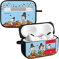 Vista 3 de AFFINITY BANDS Peanuts Thanksgiving HDX - Funda compatible con Apple AirPods Gen 1 y 2 (Autumn Snoopy)