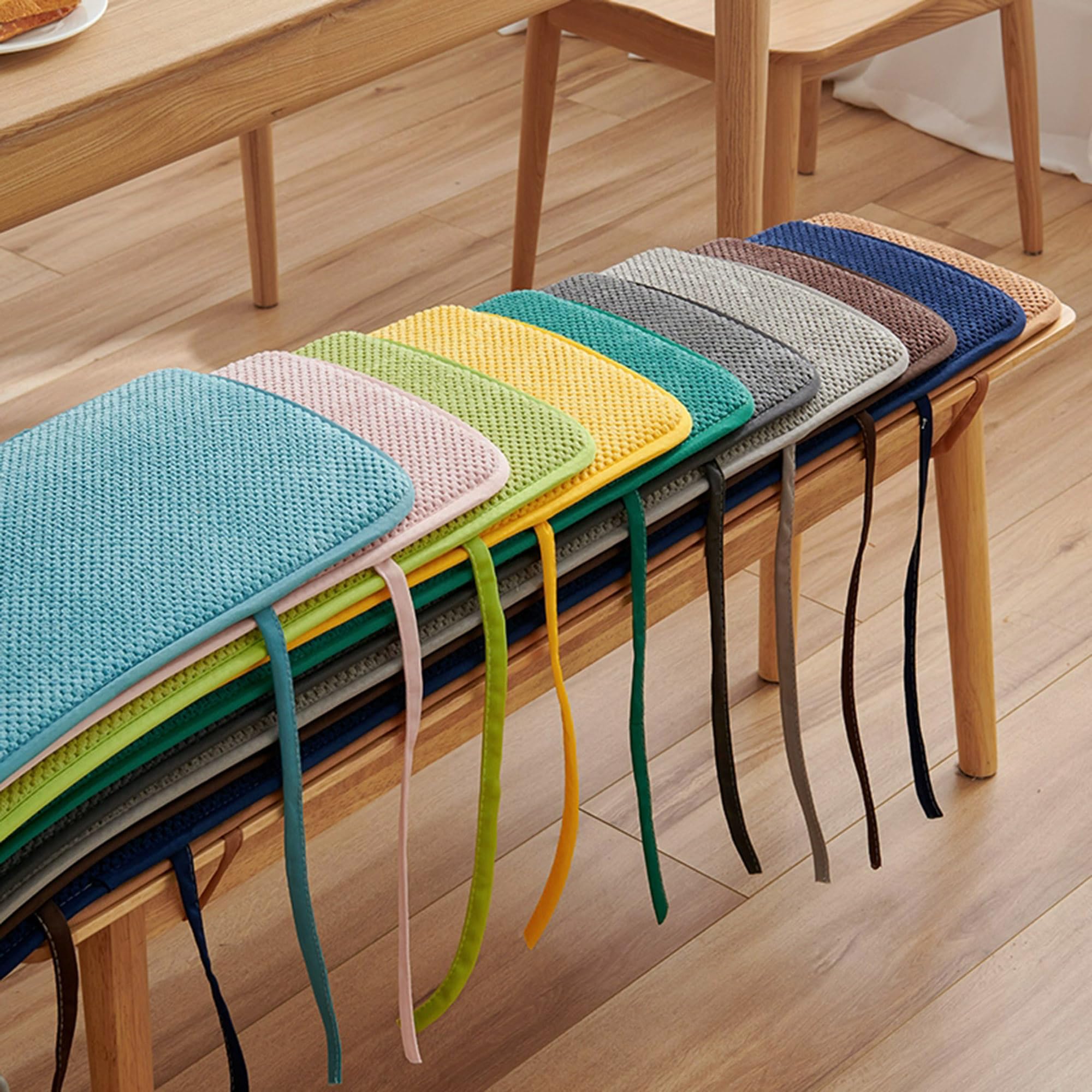 Cojín largo para asiento de silla cojín para sofá interior cojín para asiento de muebles porche columpio banco de 2 3 y 4 plazas para sala de estar almohadilla para asiento de suelo (