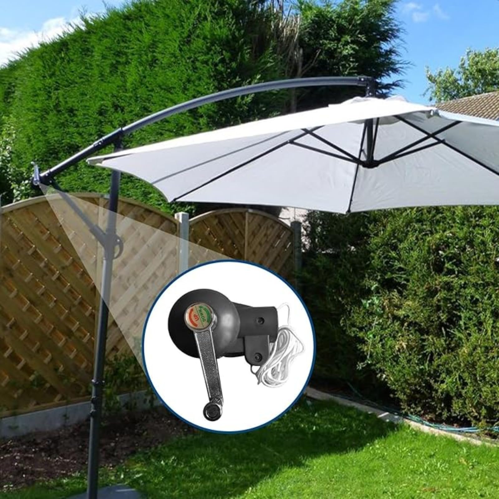 De Terrasse Pièces De Rechange pour Manivelle Poignée Parasol Pièces Détachées Mécanisme De Pièces De Rechange pour Parasol Parasol Déporté Manivelle De Rechange pour Extérieur
