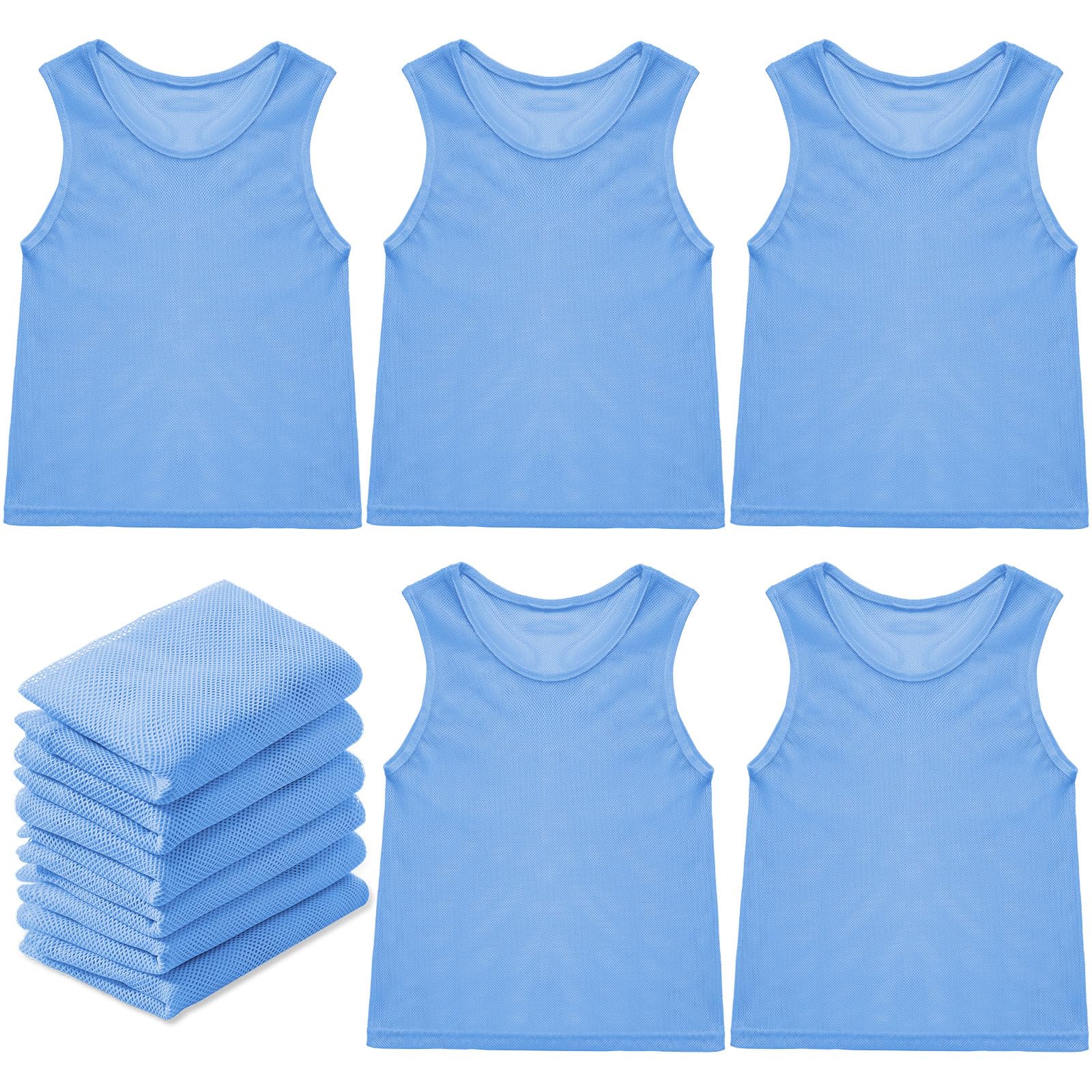 Sintege 12 Pcs Soccer Pinnies Pennies Youth Adult