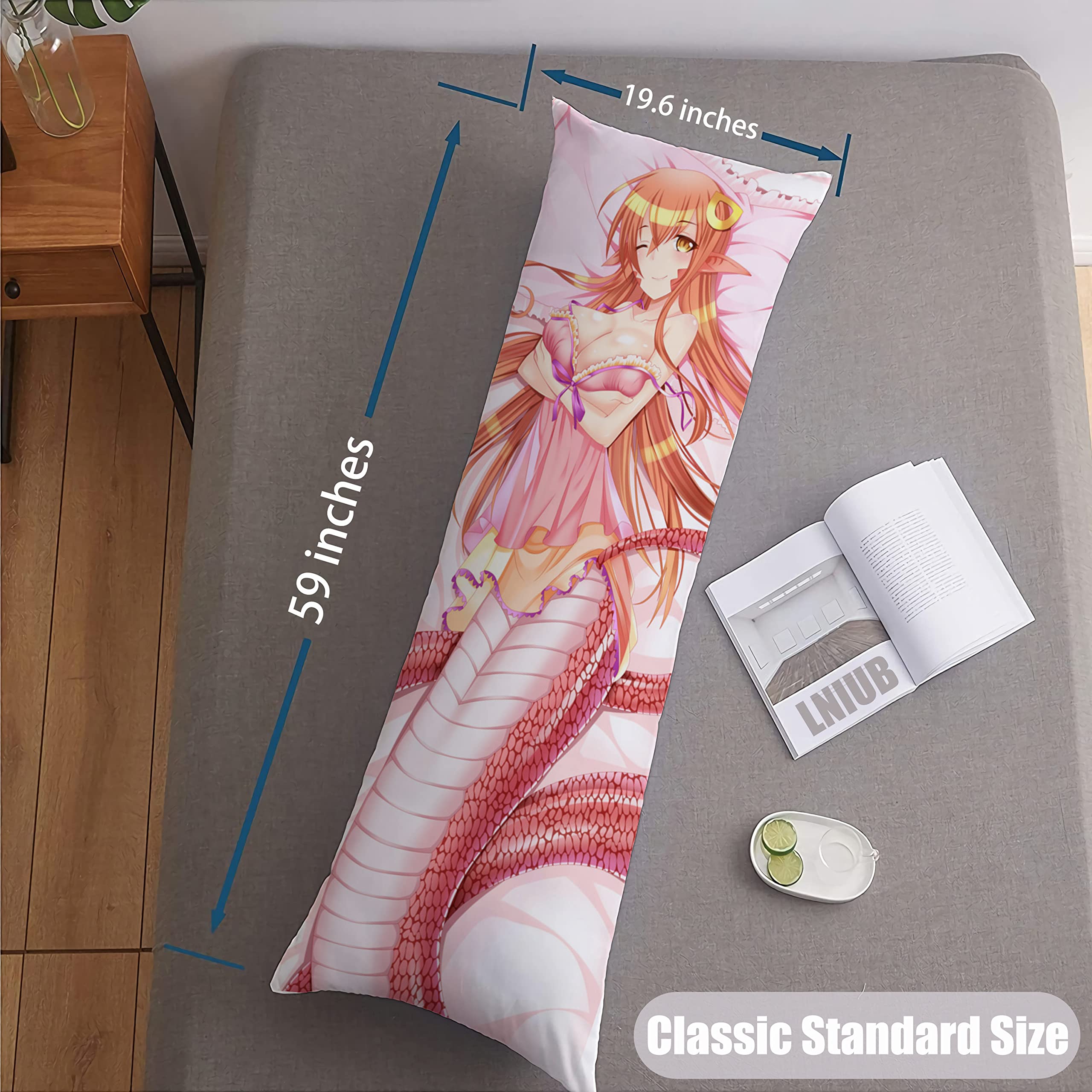 Monster Musume Anime Dakimakura Monster Musume Pillow Cover, 57 OFF