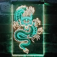 Vista 47 de ADVPRO Chinese Dragon Room Display Dual Color LED Neon Sign Green & Red 16" x 24" st6s46-i3225-gr