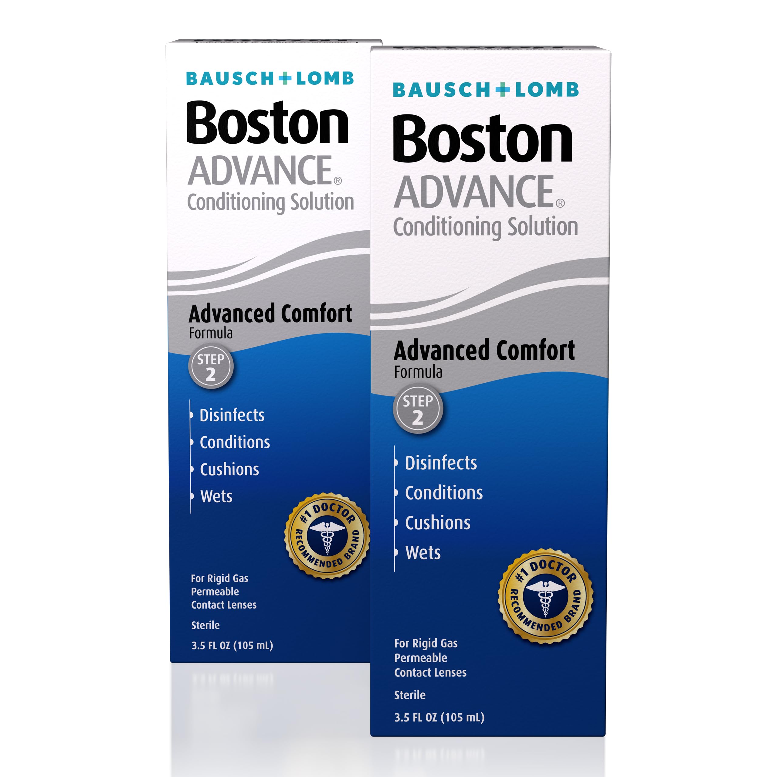 Boston ADVANCE Conditioning Solution, from Bausch + Lomb, 3.5 Fl Oz (Pack of 2)