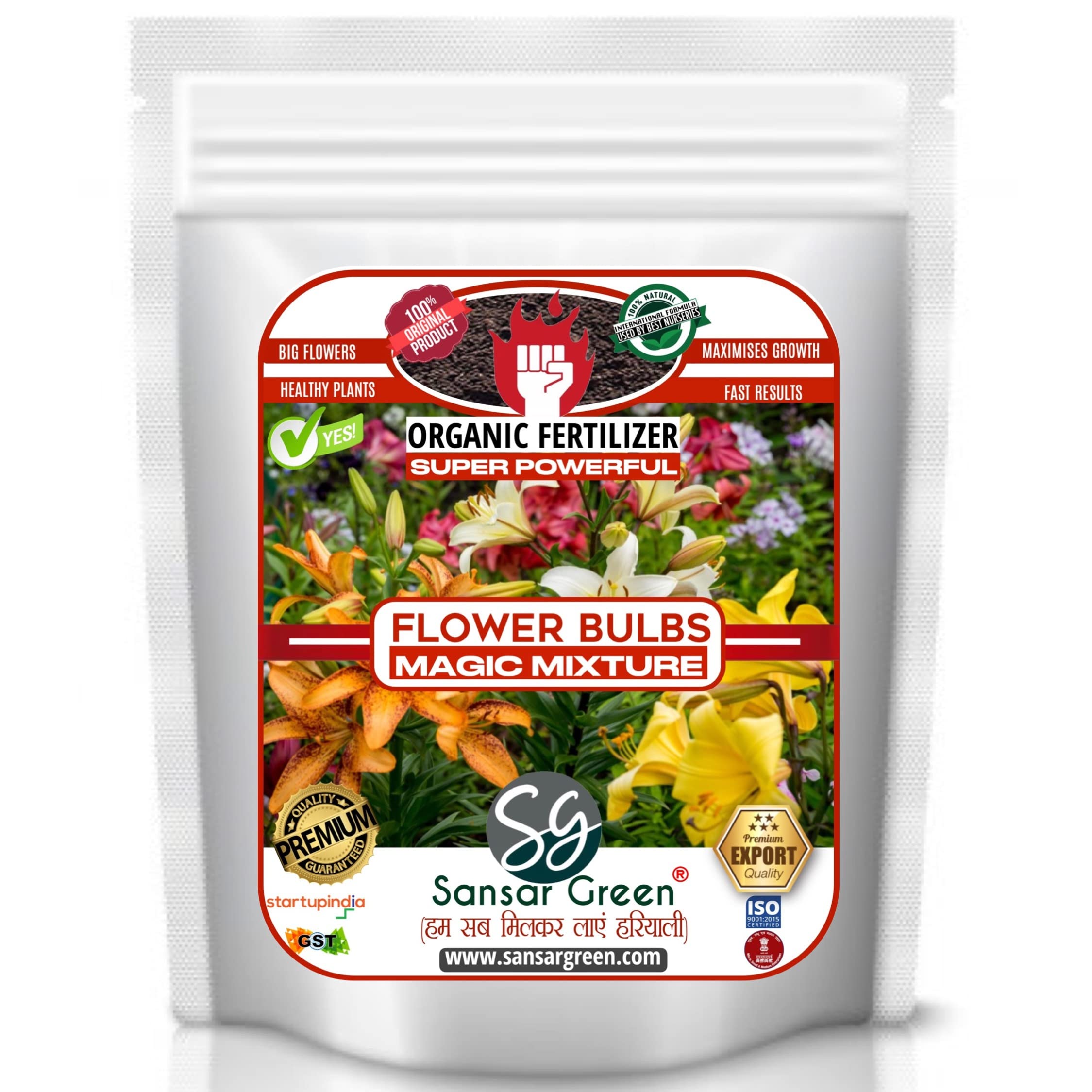 Sansar Green® Flower Bulbs Magic Mixture, Essential Super Powerful Organic Fertilizer for Flower Bulbs Plants with ++ Growth Booster and Active Micro Organism (400 gm) (B09BCCC8F1) Amazon Price History, Amazon Price Tracker