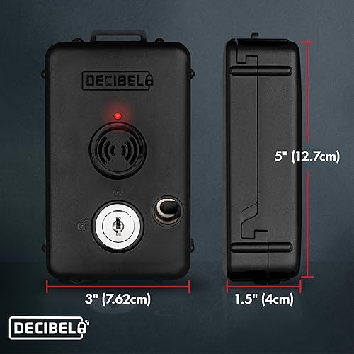 Miniatura 2 de Cerradura de cable antirrobo Decibel de 6 pies con alarma fuerte de 100 dB, bloqueo de seguridad para equipo al aire libre, herramientas eléctricas,