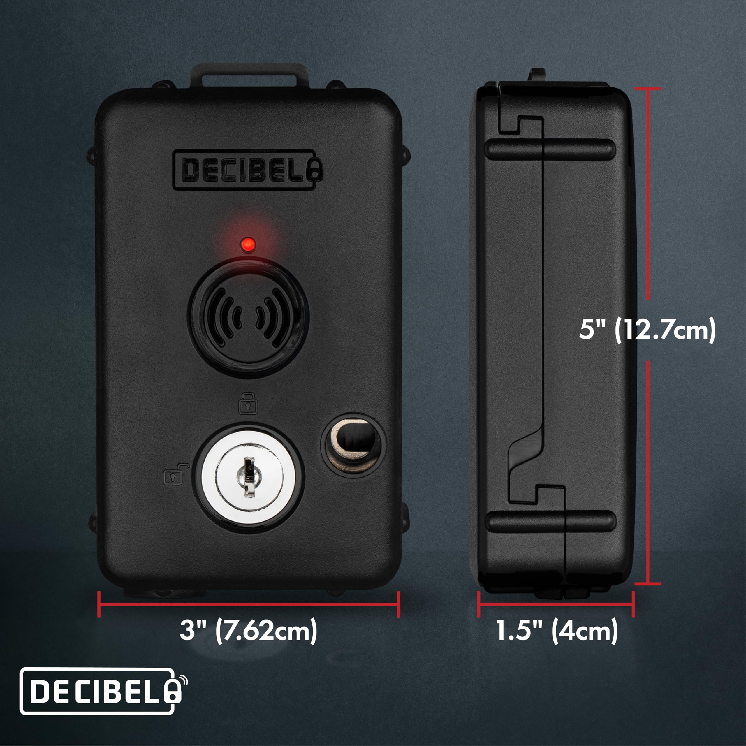 Decibel Câble antivol de 4,6 m avec alarme puissante de 100 dB pour équipement extérieur, outils électriques, kayaks, générateurs