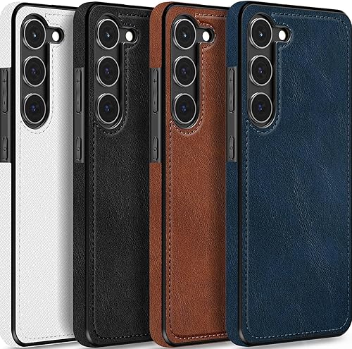 LOHASIC Funda para teléfono Samsung Galaxy S23 Plus, elegante funda de piel sintética con puntada retro vintage S23+ para hombres y mujeres, agarre
