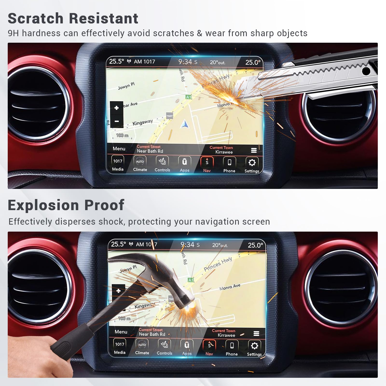Protezione Schermo Pellicola Protettiva Navigazione In Vetro Temperato Adesivi Per Monitor Del Cruscotto Per Mazda 3 BP Per CX-30 CX30 2019-2024 CON GUIDA A SINISTRA Navigatore Pellicola Protettiva(GP