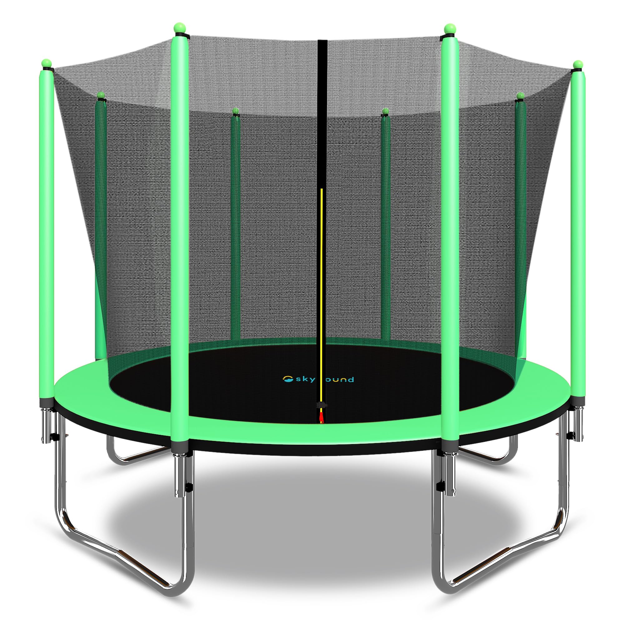 SkyBound Trampoline with Safety Padded Poles - 10ft 12ft 14ft 15ft 16ft Large Outdoor Backyard ASTM Approved Trampolines for Kids & Adults - Heavy Duty Recreational Outside Trampoline with Safety Net (((( BOX 1 of 2 ))) only 1 box for pickup