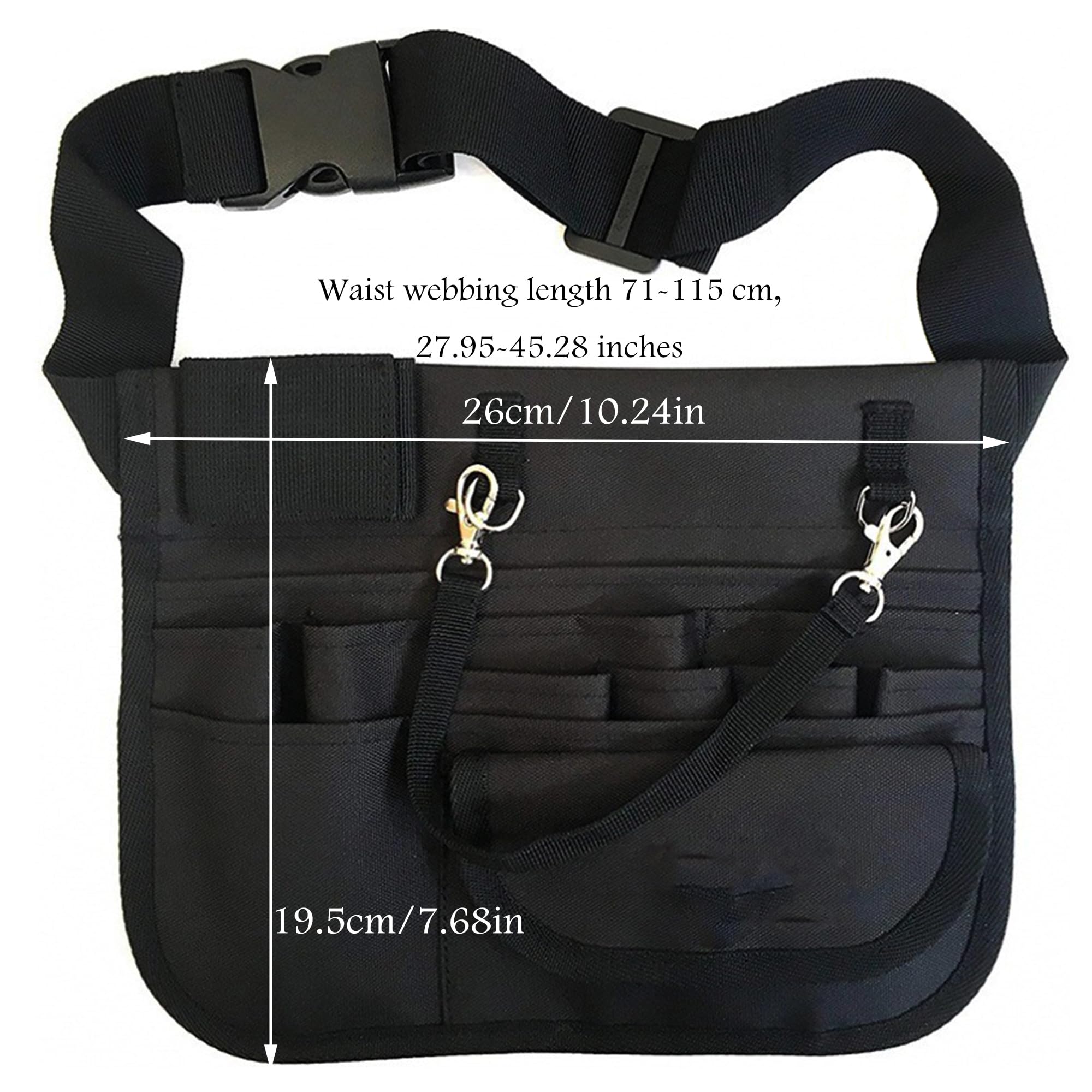 Delantal de Jardín Delantal de trabajo Oxford de tela Delantales de herramienta de Trabajo Lona con Bolsillos Delantal de Jardinería para el cuello ajustable corbatas delantal de jardinería