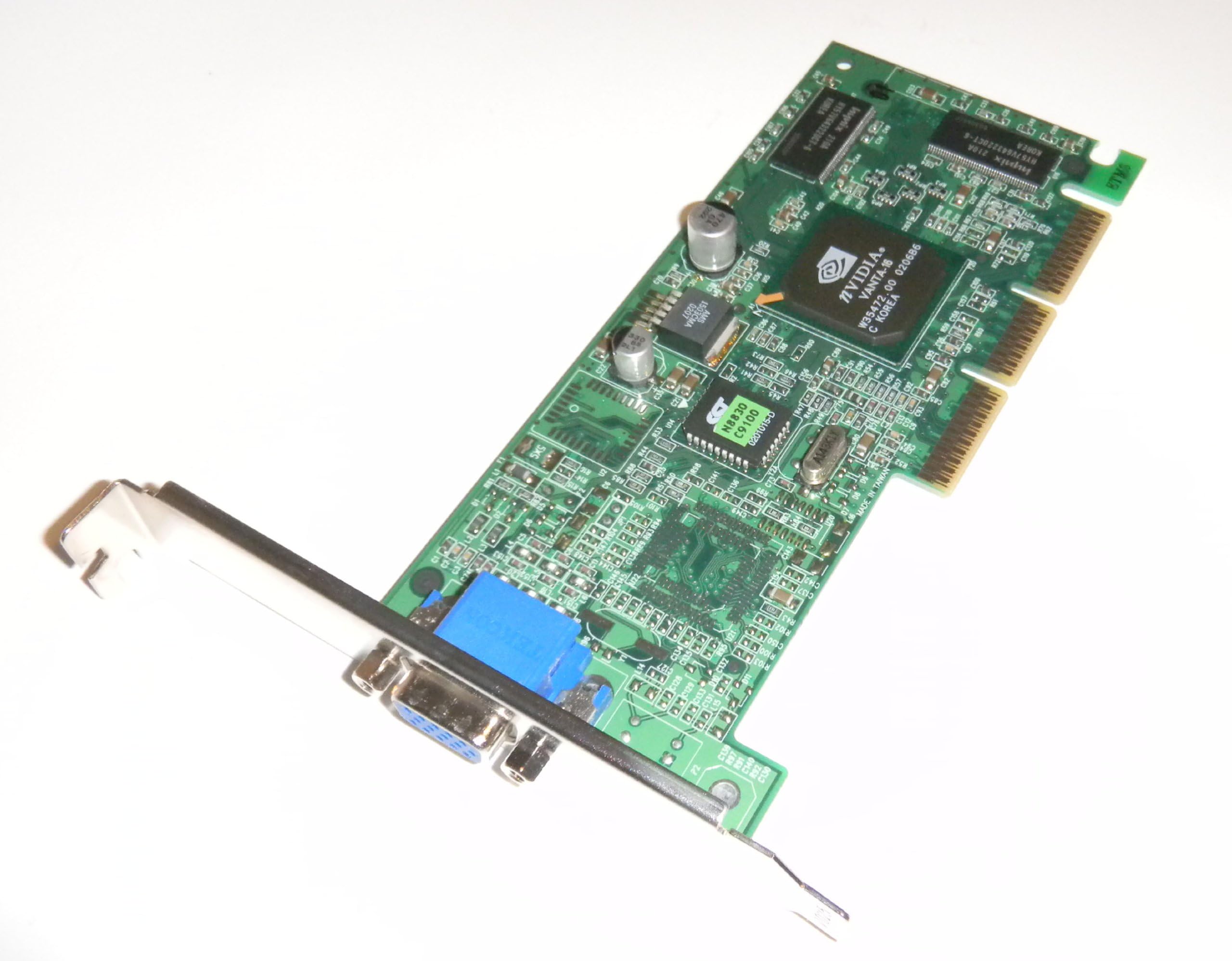 COMPAQ - HP nVidia 2X AGP-VGA 8M Graphics Card 201827-001 239920-001 Vanta-16 MS-8830
