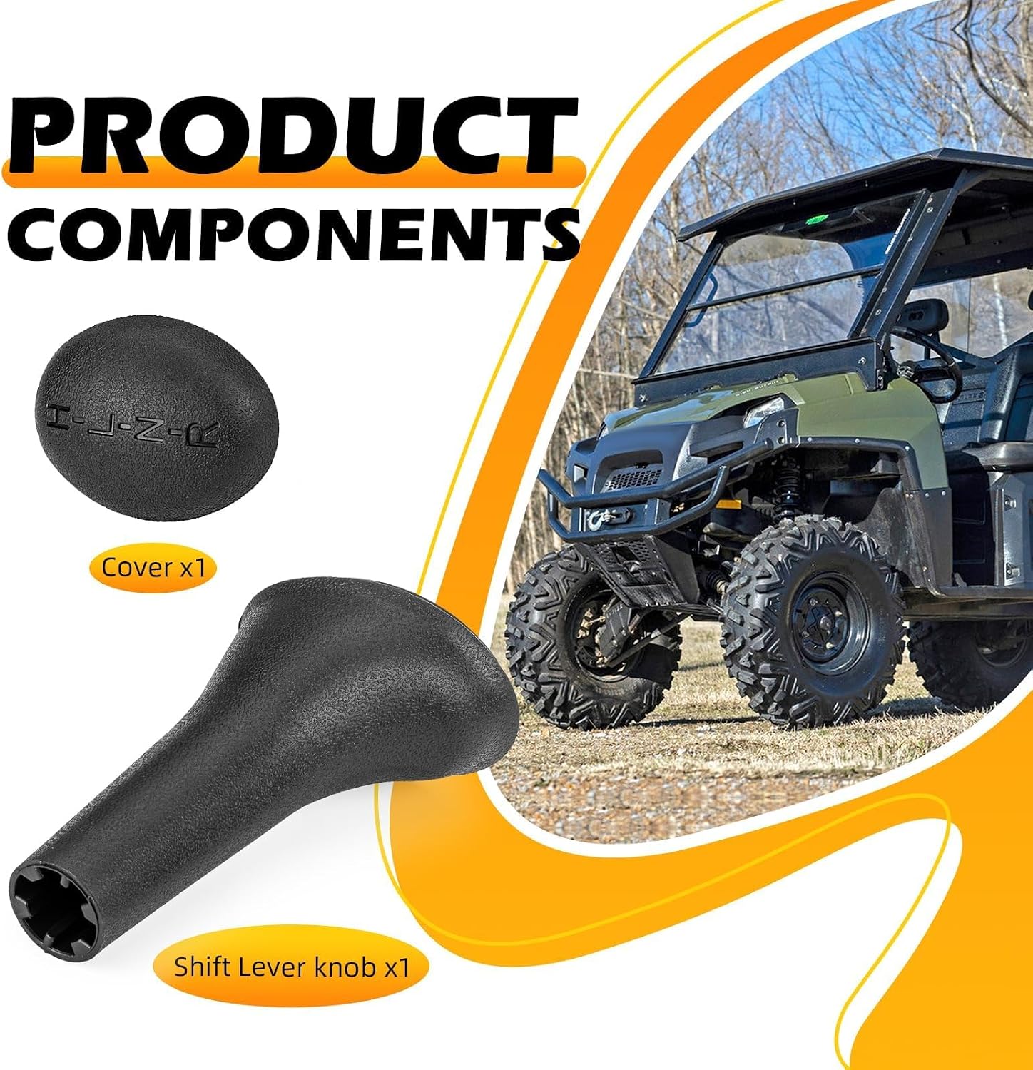 Shift Lever knob & Cover for Polaris Ranger 425 500 700 800 900 2001-2014 5411007 5412079