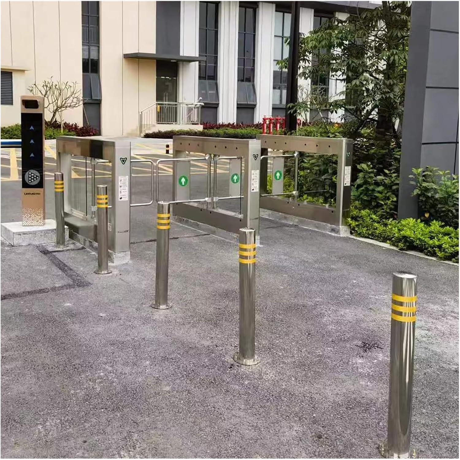 WOTZOV Reflective Safety Cones, 5Pcs Traffic Cone Construction Cone Flexible Detachable Traffic Delineator Posts Stainless Steel, Reflective Warning Stakes Bollard Post Caution Cones,60cm/23.6in