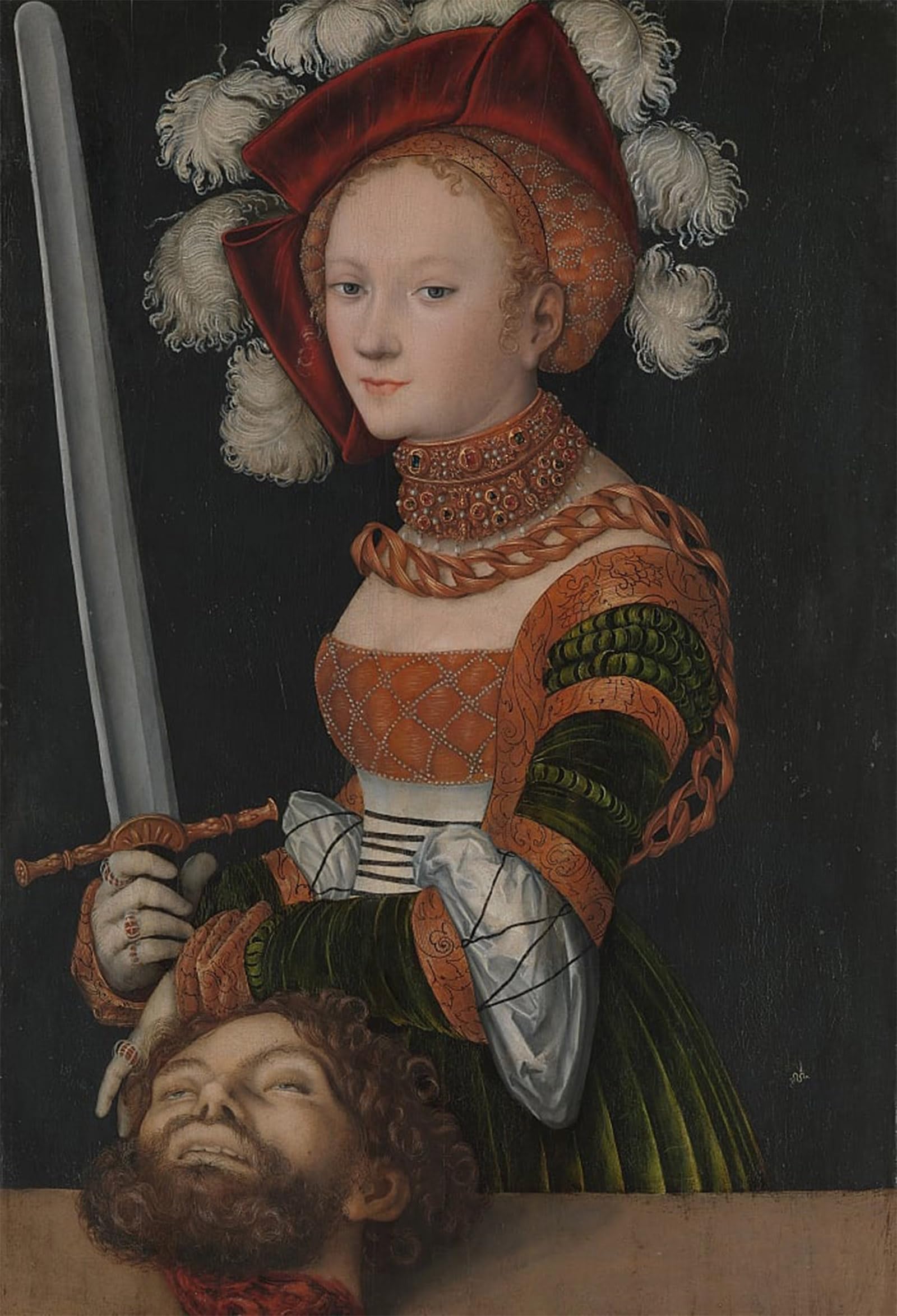 POSTERIIk Famous Print Pop Art Wall Art Graffiti Judith with the Head of Holofernes by Lucas Cranach the Elder Art Prints for Home Decor 60x90cm