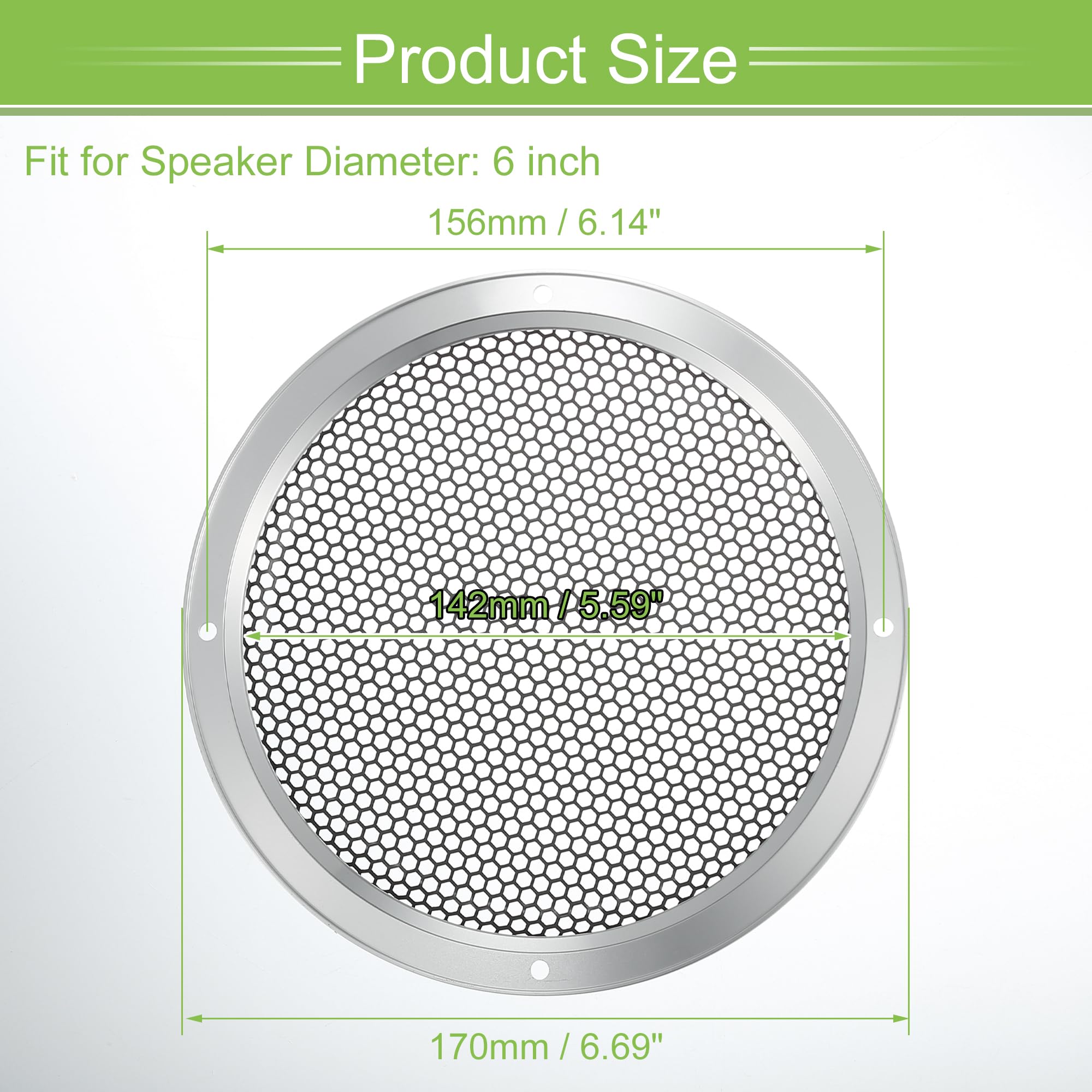 1 Copertura Per Rete Per Altoparlanti, Struttura In Rete (2 Pollici - Foto 8