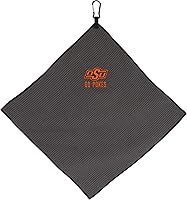 Vista 62 de Team Effort Collegiate - Toalla de microfibra gris de 15" x 15