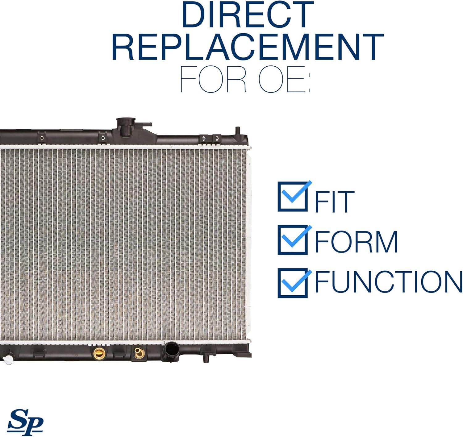 Spectra Premium CU2443 Radiator With TOC Compatible With Honda CR-V and Element