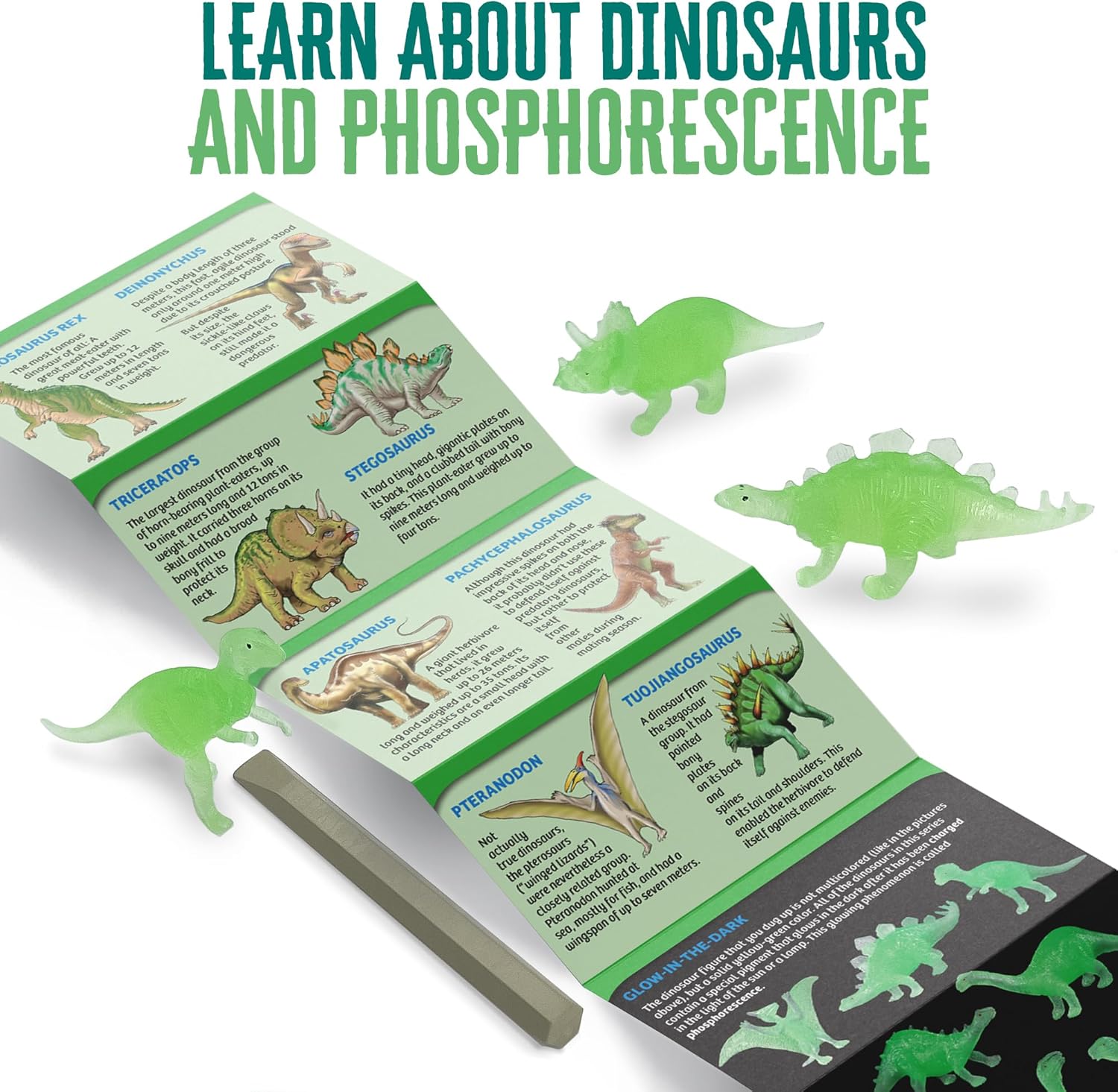 Thames & Kosmos I Dig It! Glow-in-The-Dark Dinosaur Egg Excavation Gift Set | 24 Excavation Kits w/Dino Figures | Party Favors, Stocking Stuffers, Easter Baskets | Collect 8 Unique Glowing Dinos