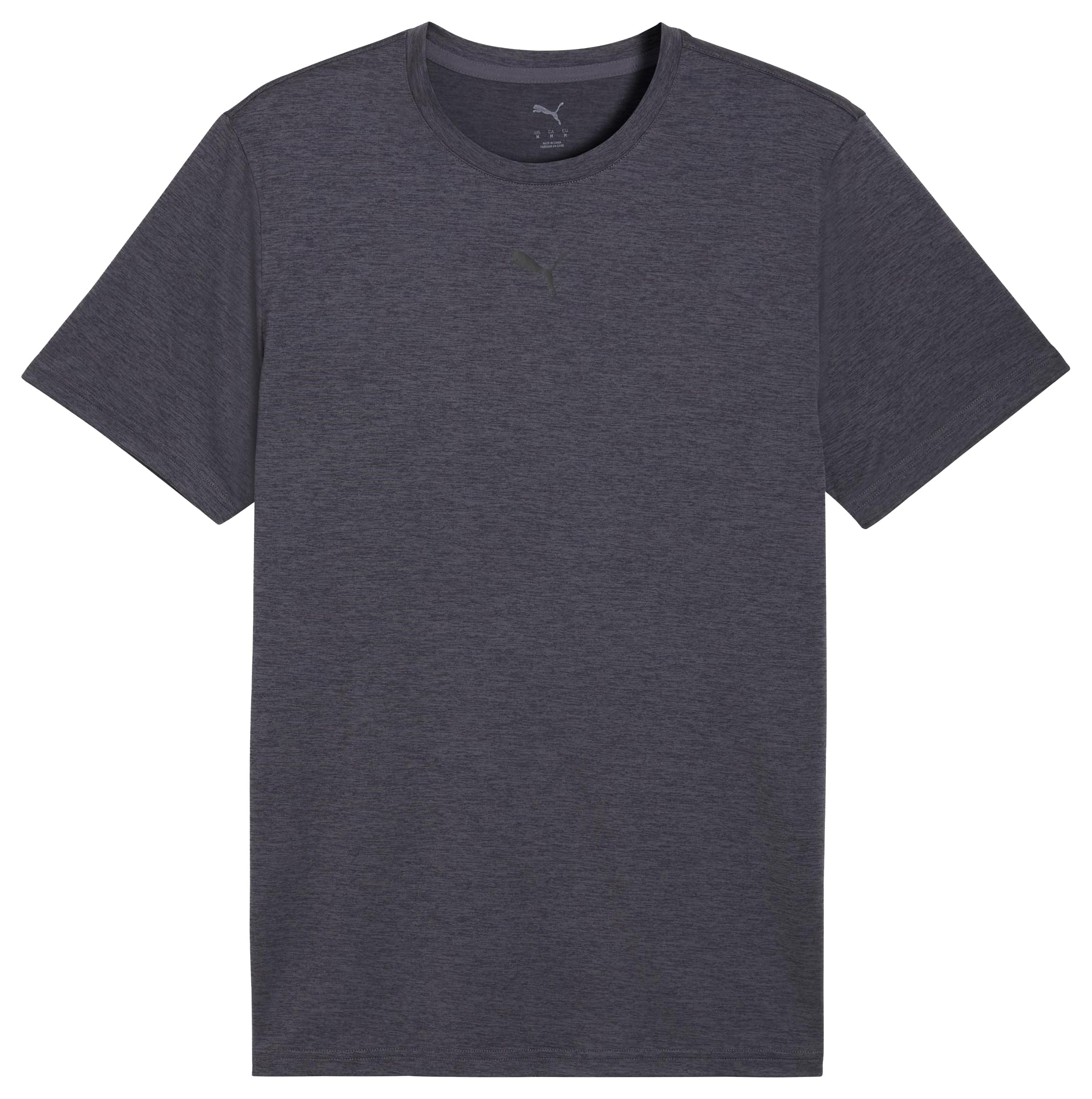 Puma Mens Training Tad Essentials Heather Cat T-Shirt, Grey, Size L, Men