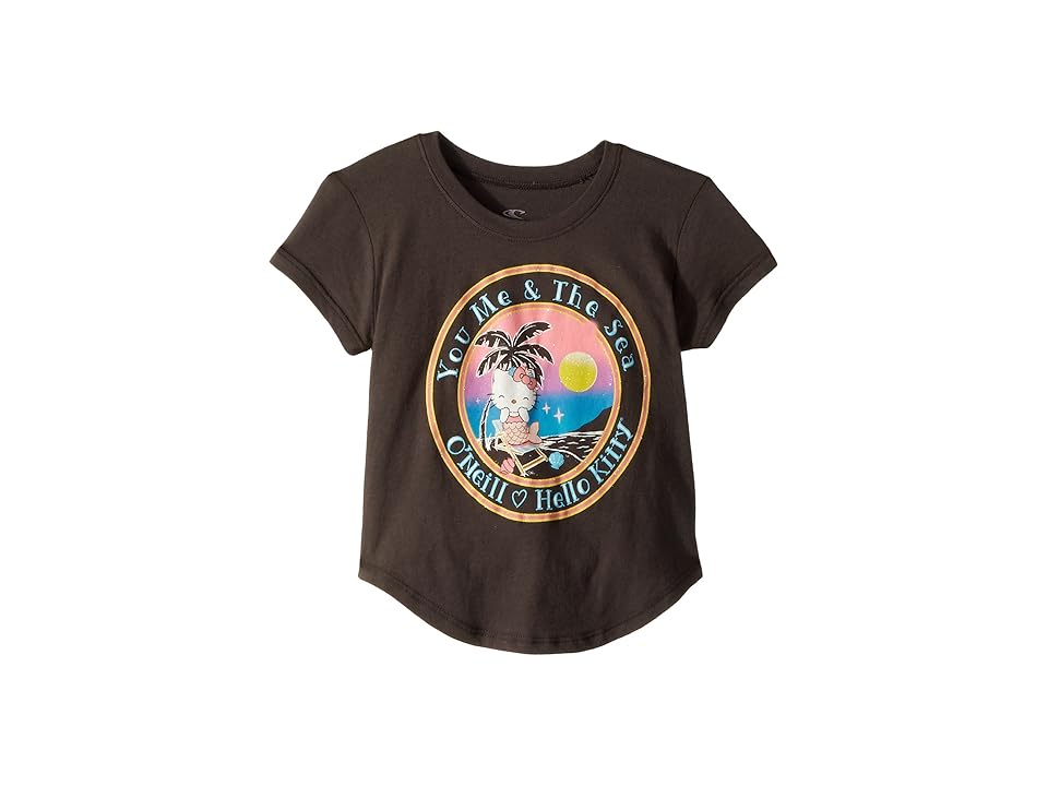 

O'Neill Kids Hello Kitty(r) You and Me Tee (Toddler/Little Kids) (Washed Black) Girl's T Shirt