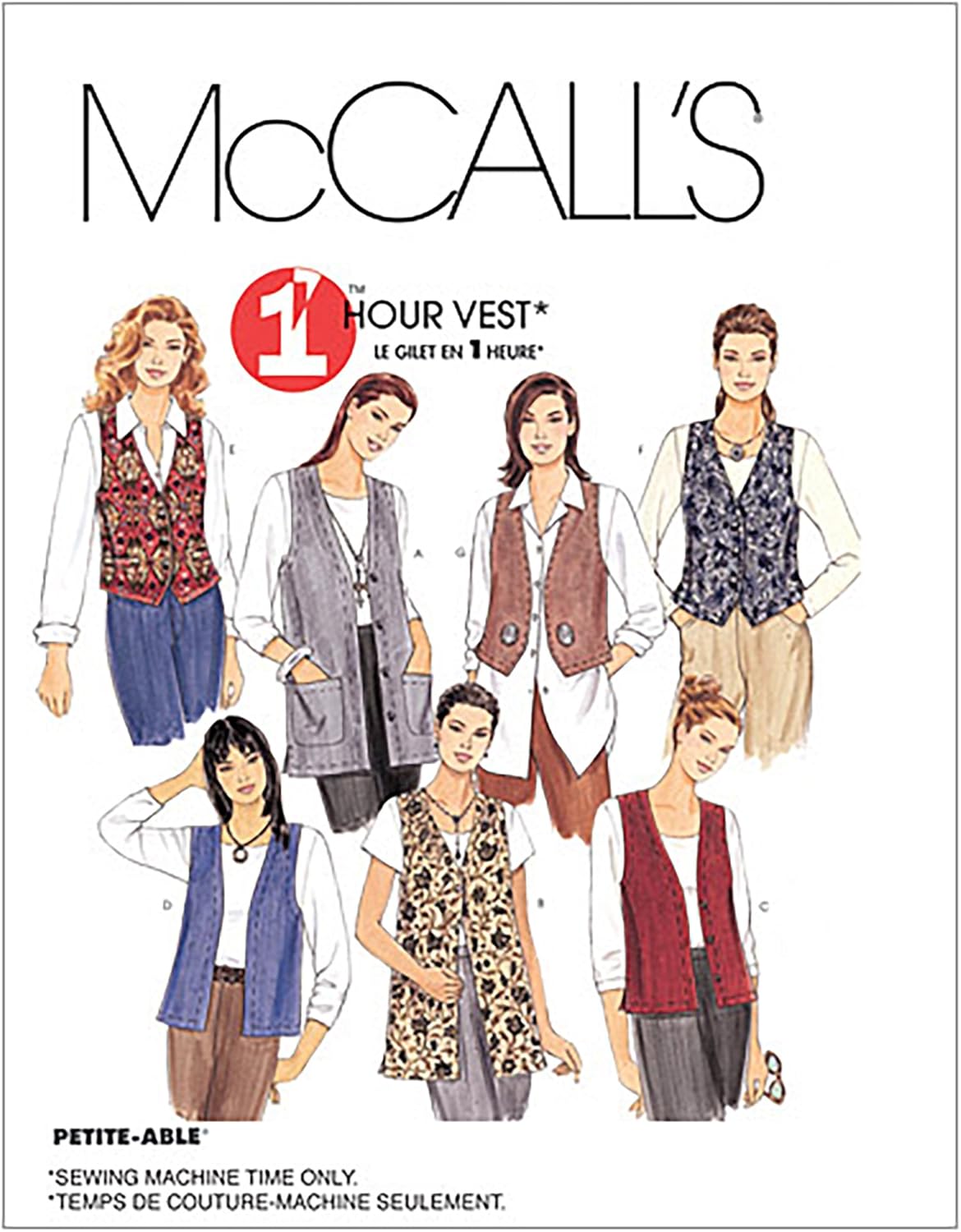 Amazon McCall s 1 Hour Vest Pattern 2260 Misses Unlined Vests In amazon-mccall-s-1-hour-vest-pattern-2260-misses-unlined-vests-in