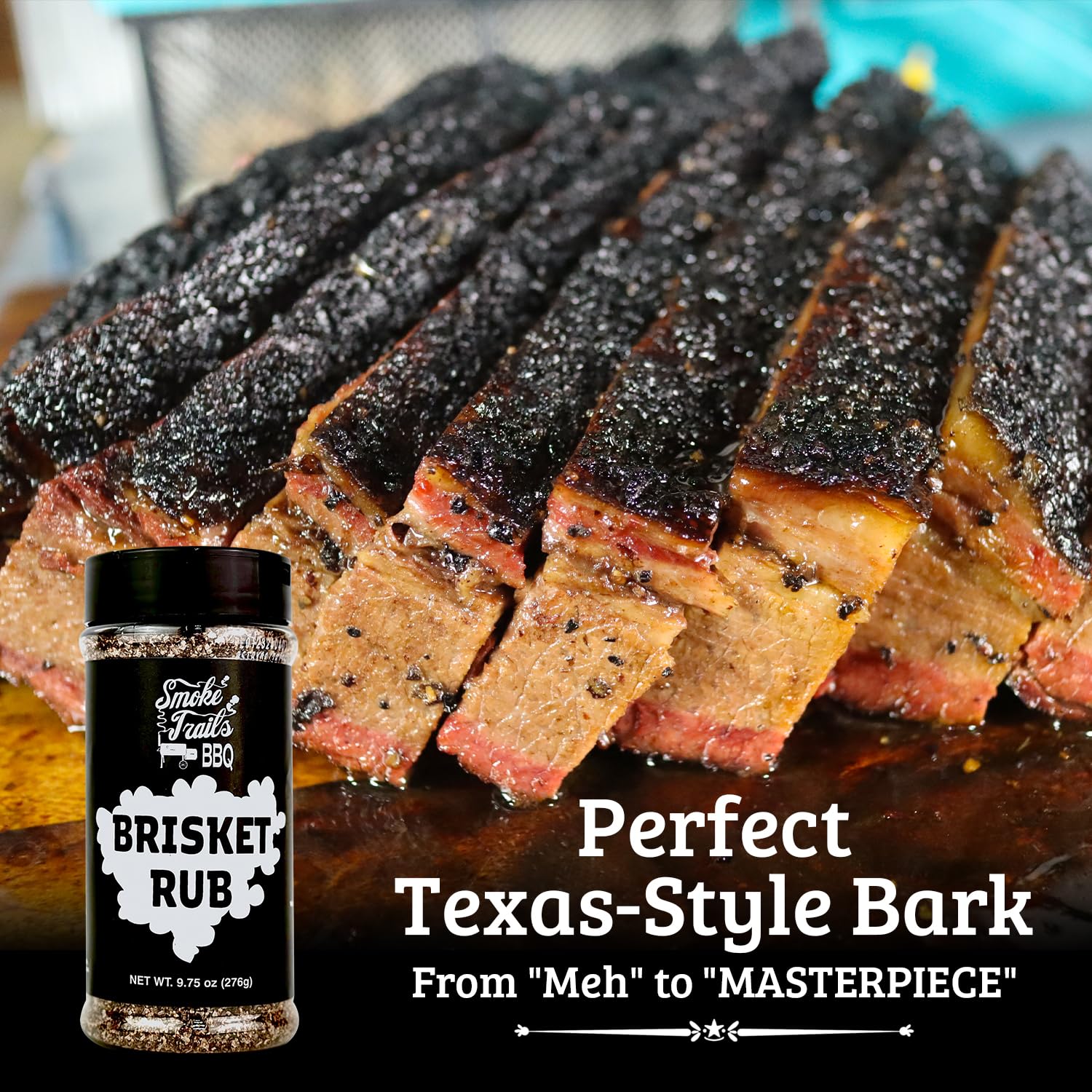 Smoke Trails BBQ BRISKET RUB | BBQ Rub for Texas Brisket by Steve Gow | Great on Brisket, Beef Short Ribs, Steaks, and more - Image 3