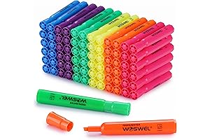 Highlighters Bulk, 72 Pack Chisel Tip Highlighters for Kid and Adult