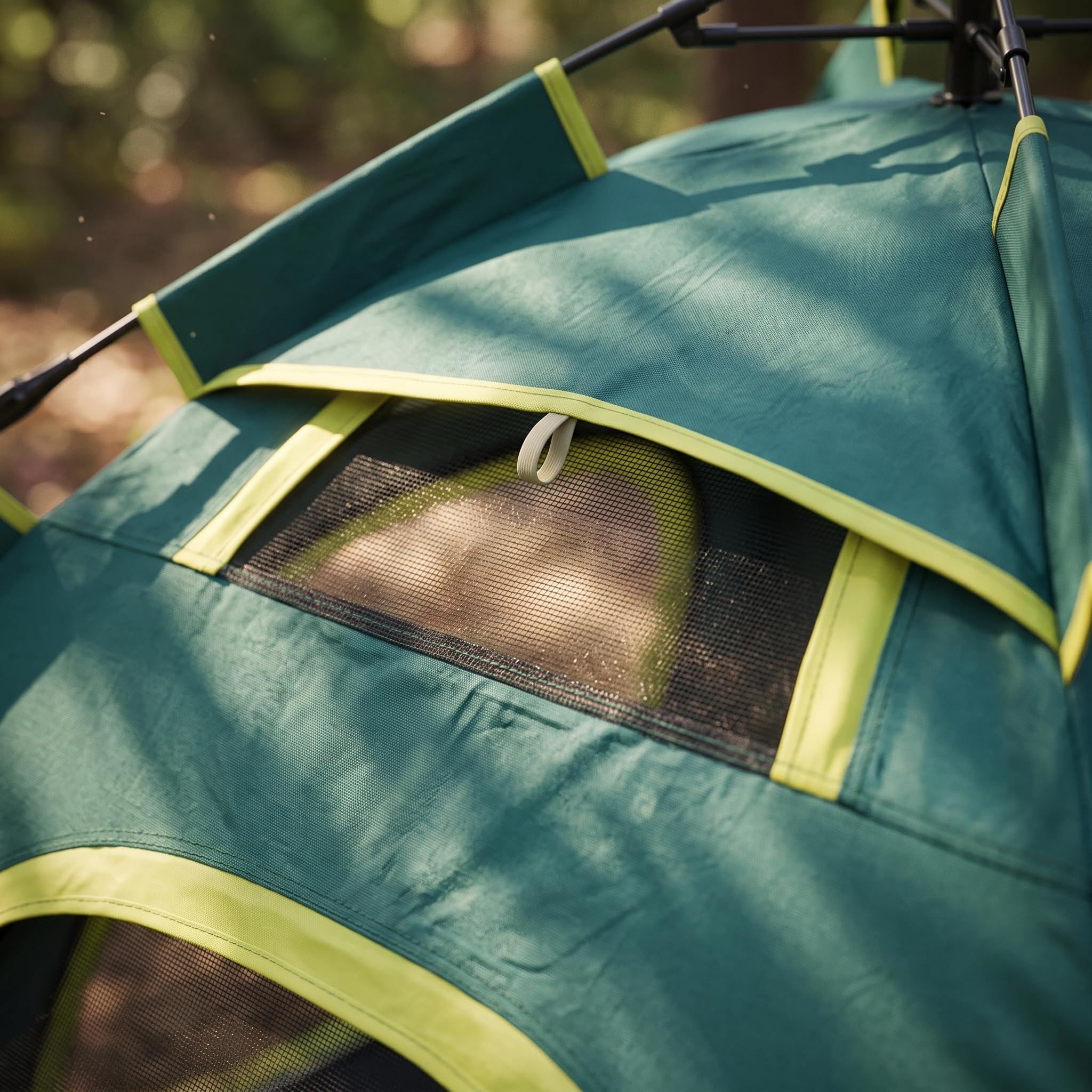 Zelt für 3-4 Personen – Automatisches Camping Zelt Wasserdicht & Winddicht, Doppelschichtiges Kuppelzelt für Outdoor-Abenteuer