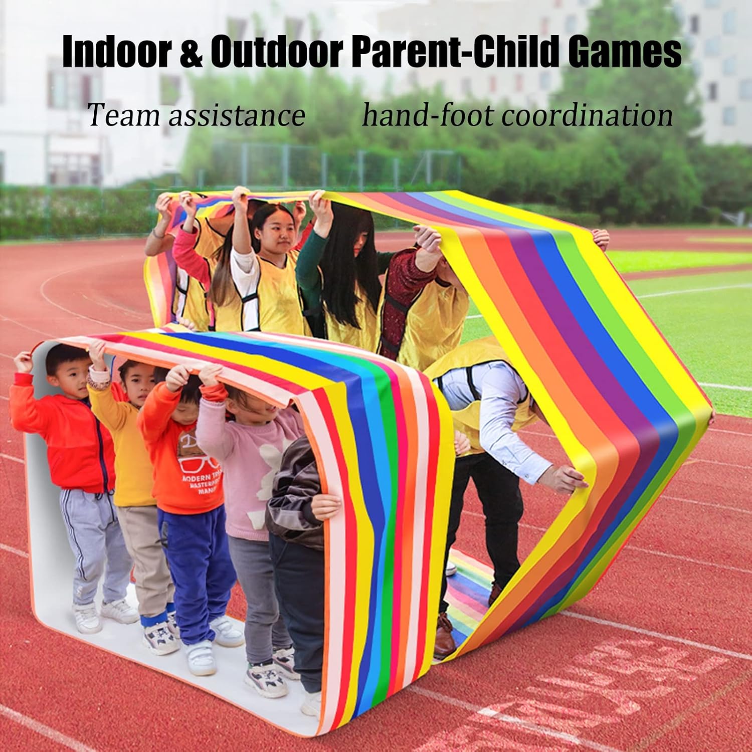 Playing Run Mat Outdoor Lawn Games Children's Adult Game Toys, for Kindergarten Nursery, Garden Lawn Play Toys, Exercise Balance Ability (Size : Adults/20m)